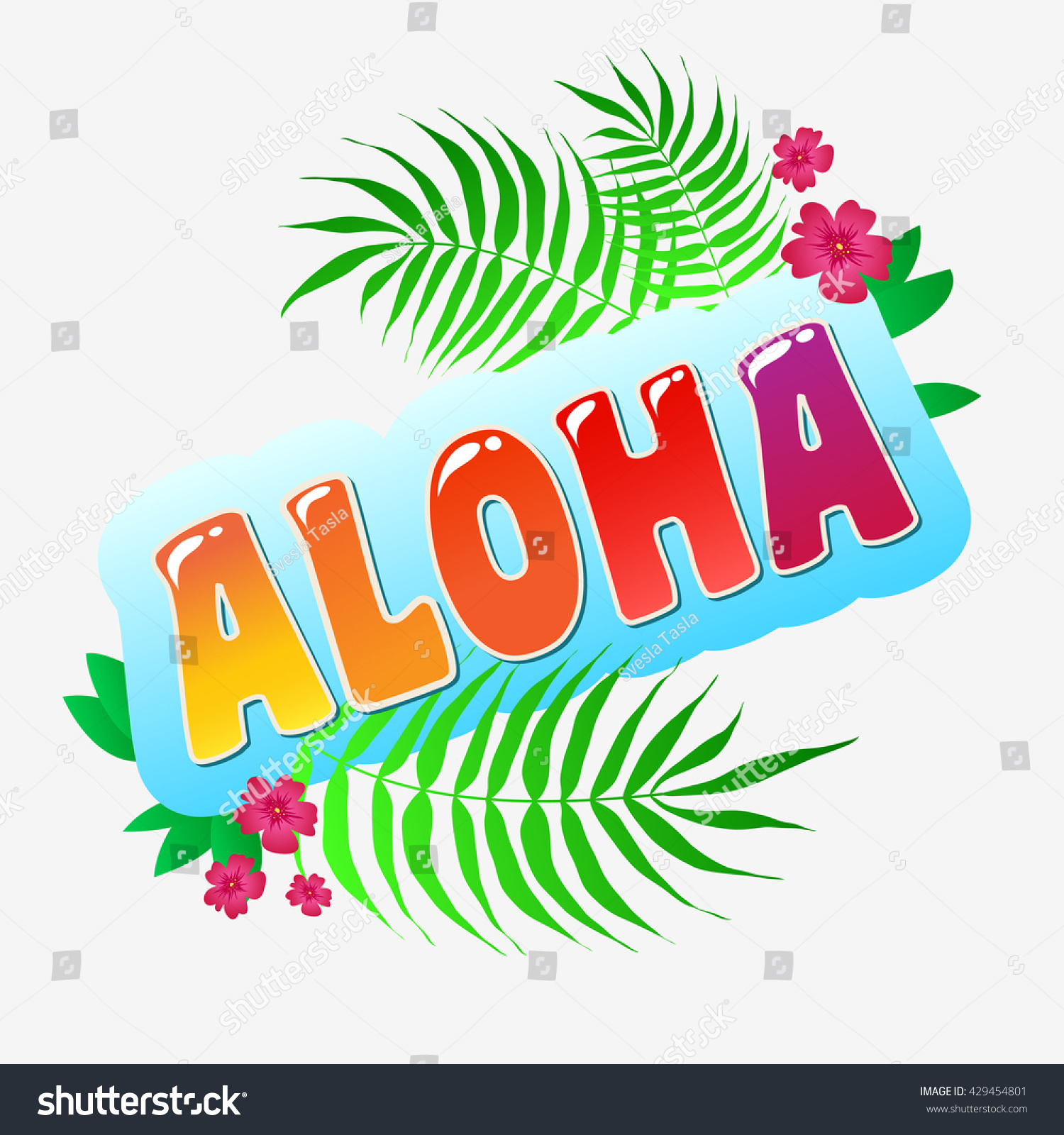 Aloha Typography Arttypography Background Inspirational Motivational ...