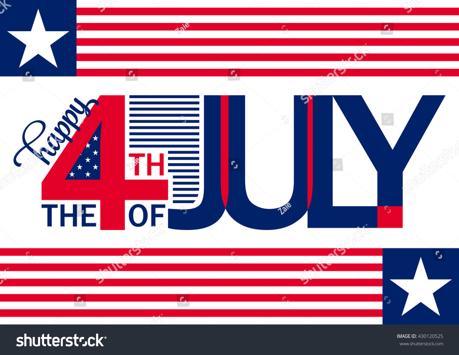 4th July Background Fourth July Felicitation Stock Vector (Royalty Free ...