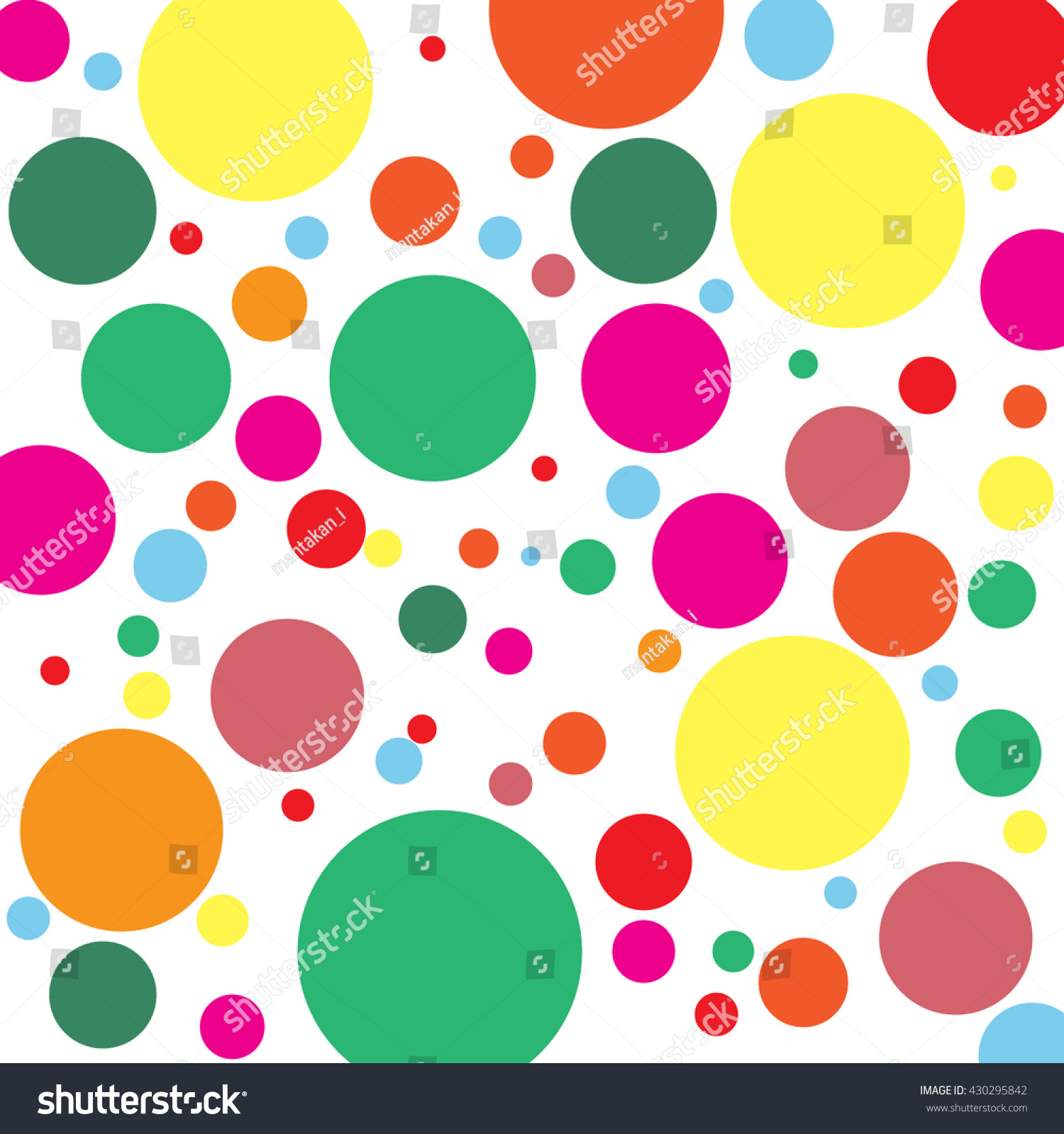 Colorful Polkadots Abstract Background Stock Vector (Royalty Free ...