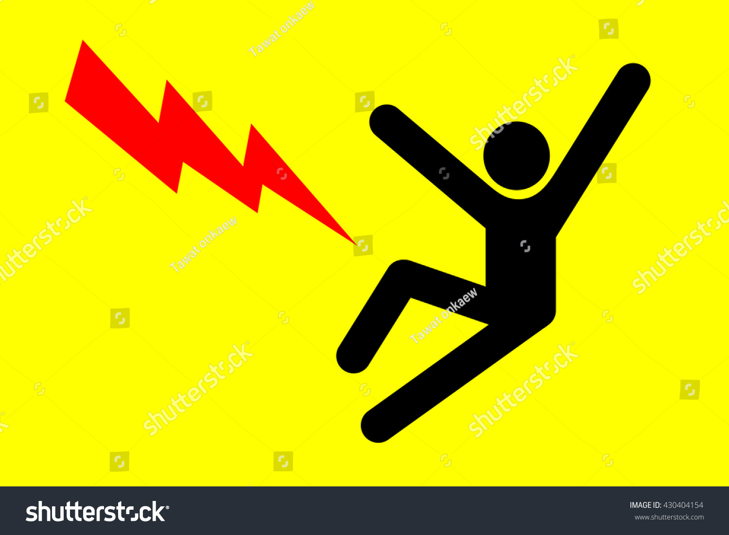 Man Gets Shocked Stock Vector (Royalty Free) 430404154 | Shutterstock