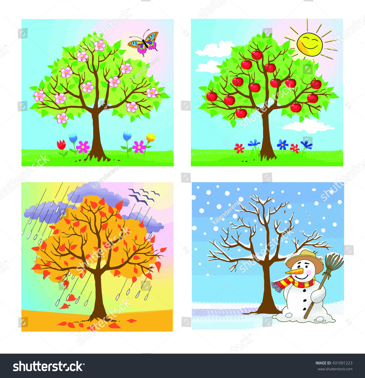 Season Stock Illustration 431091223 | Shutterstock