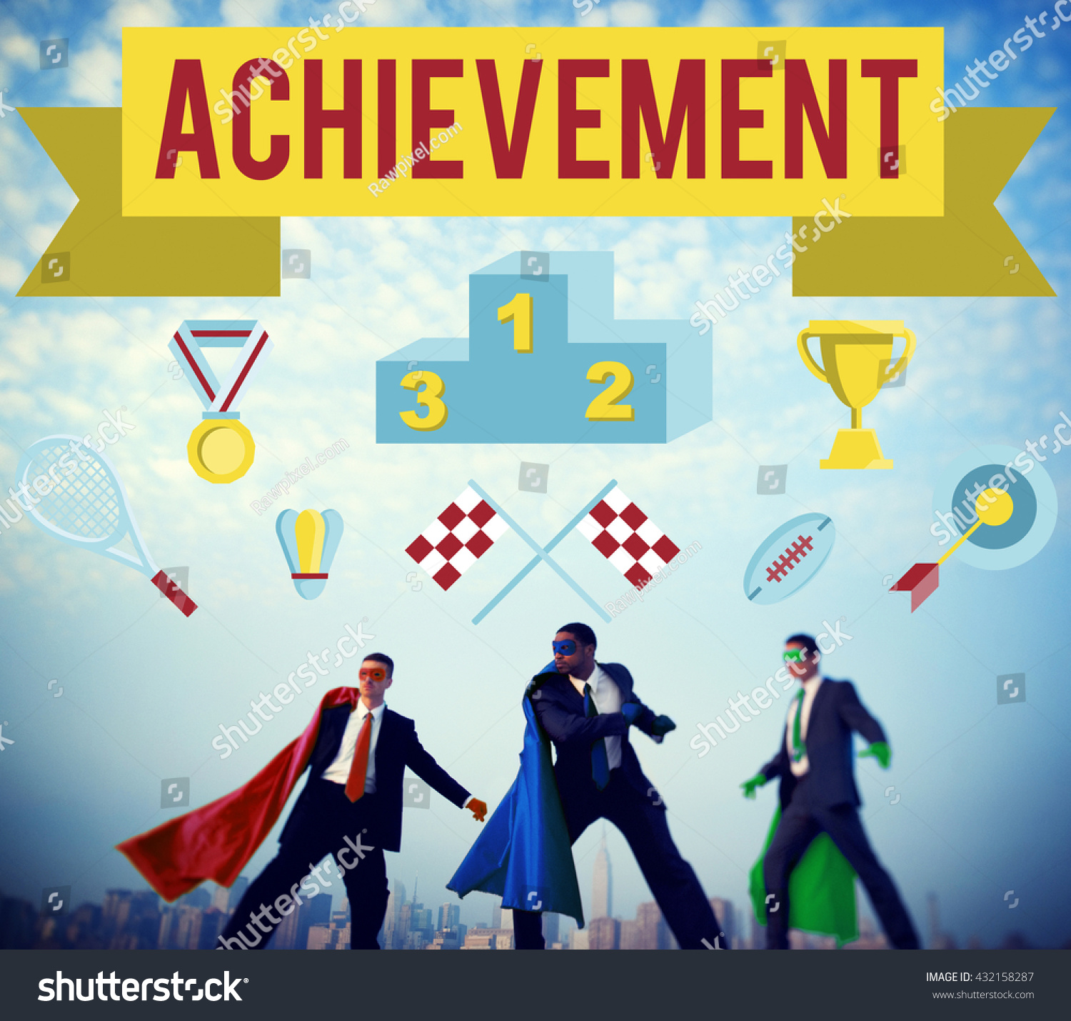 Achievement Accomplishment Vision Development Concept Stock Photo ...