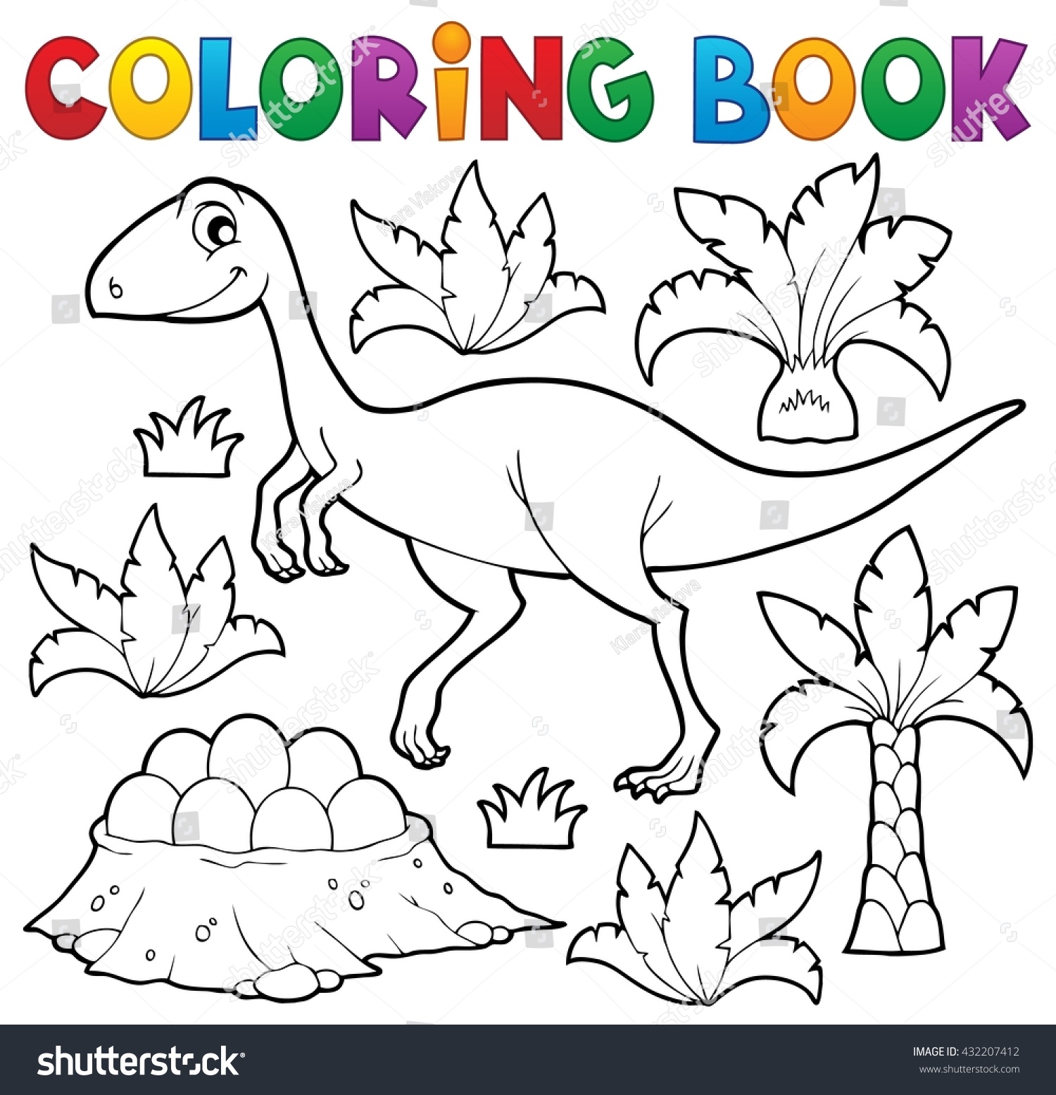 Найди и покажи раскраска Динозаврики большая