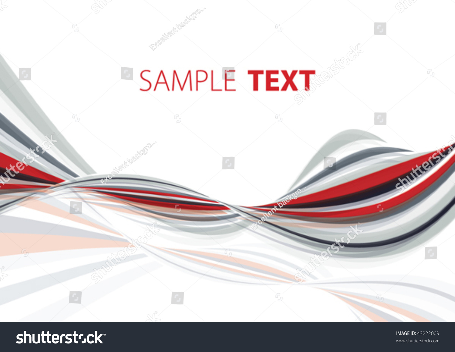 Abstract Red Gray Template Stock Vector (Royalty Free) 43222009 ...