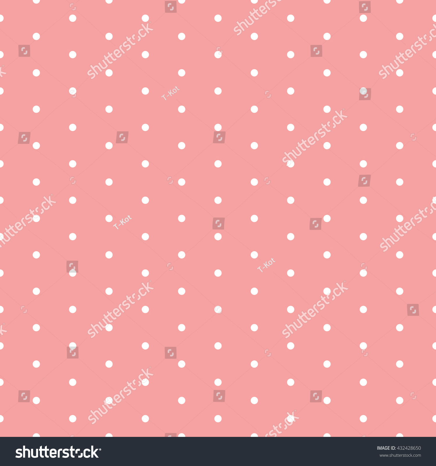 Seamless Polka Dots Pattern Background Stock Vector Royalty Free