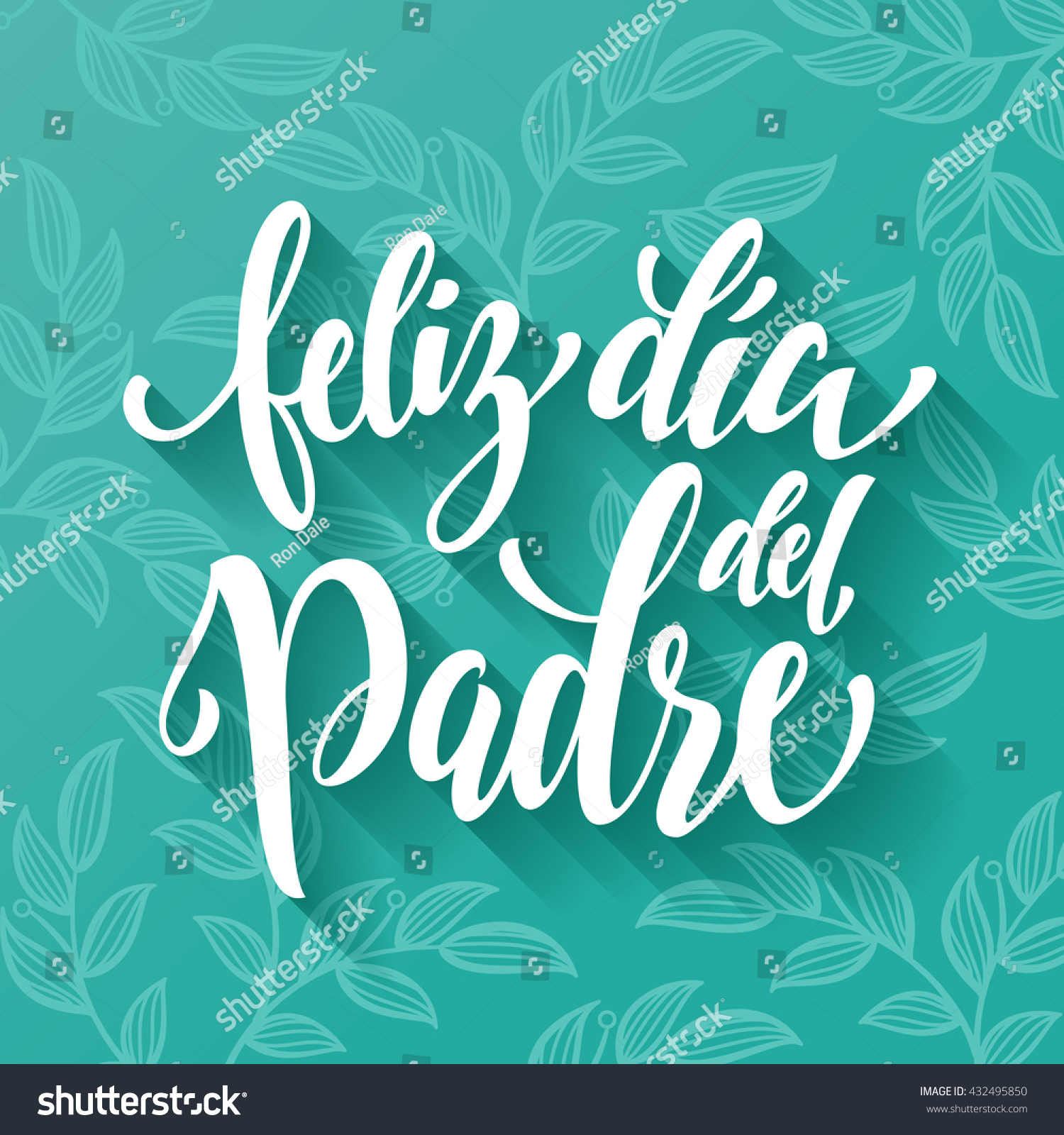 Feliz Dia Del Padre Lettering Greeting Stock Vector Royalty Free Shutterstock