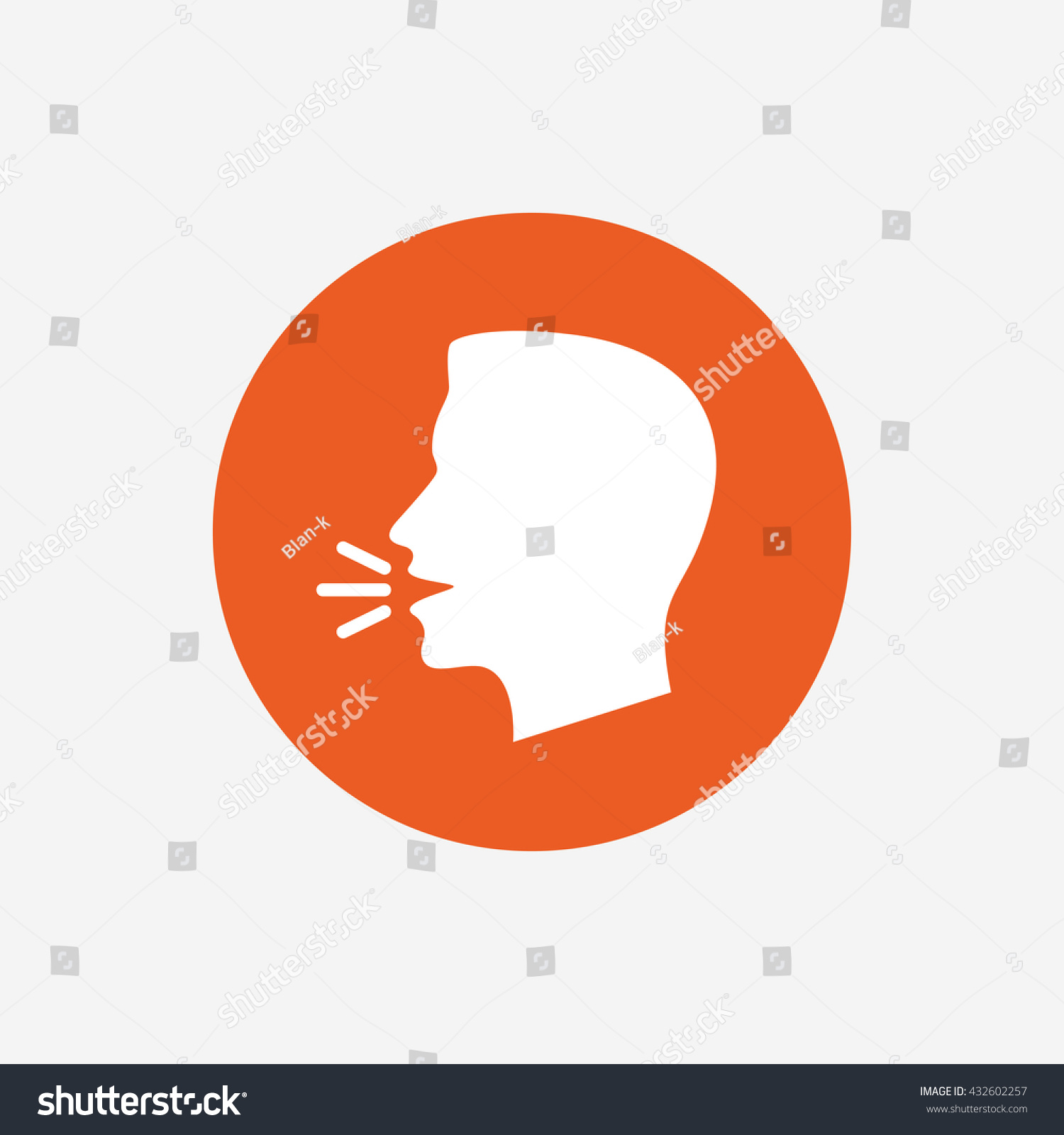 Talk Speak Icon Loud Noise Symbol Stock Illustration 432602257 ...