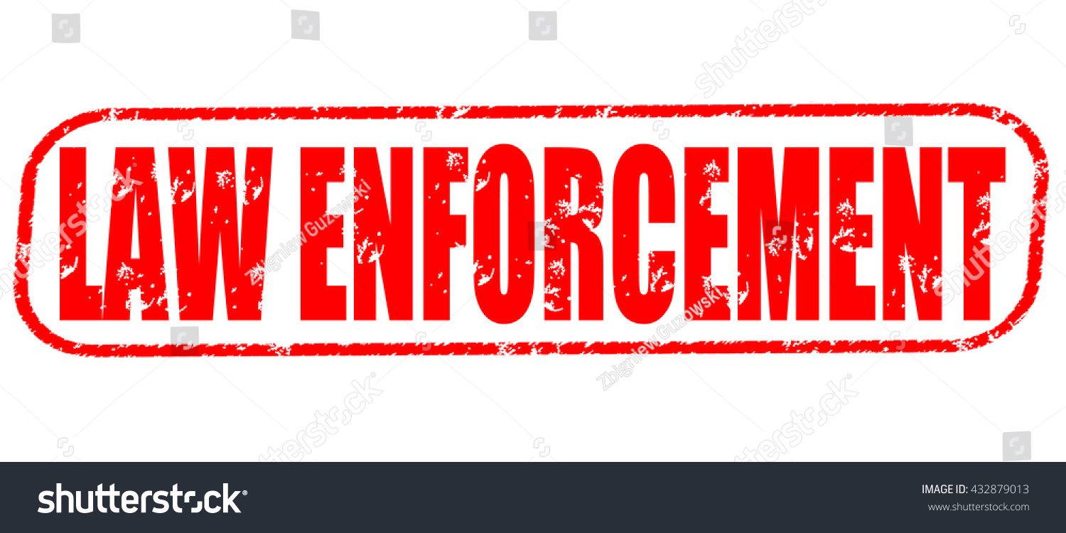 Law Enforcement Stamp On White Background Stock Illustration 432879013 ...