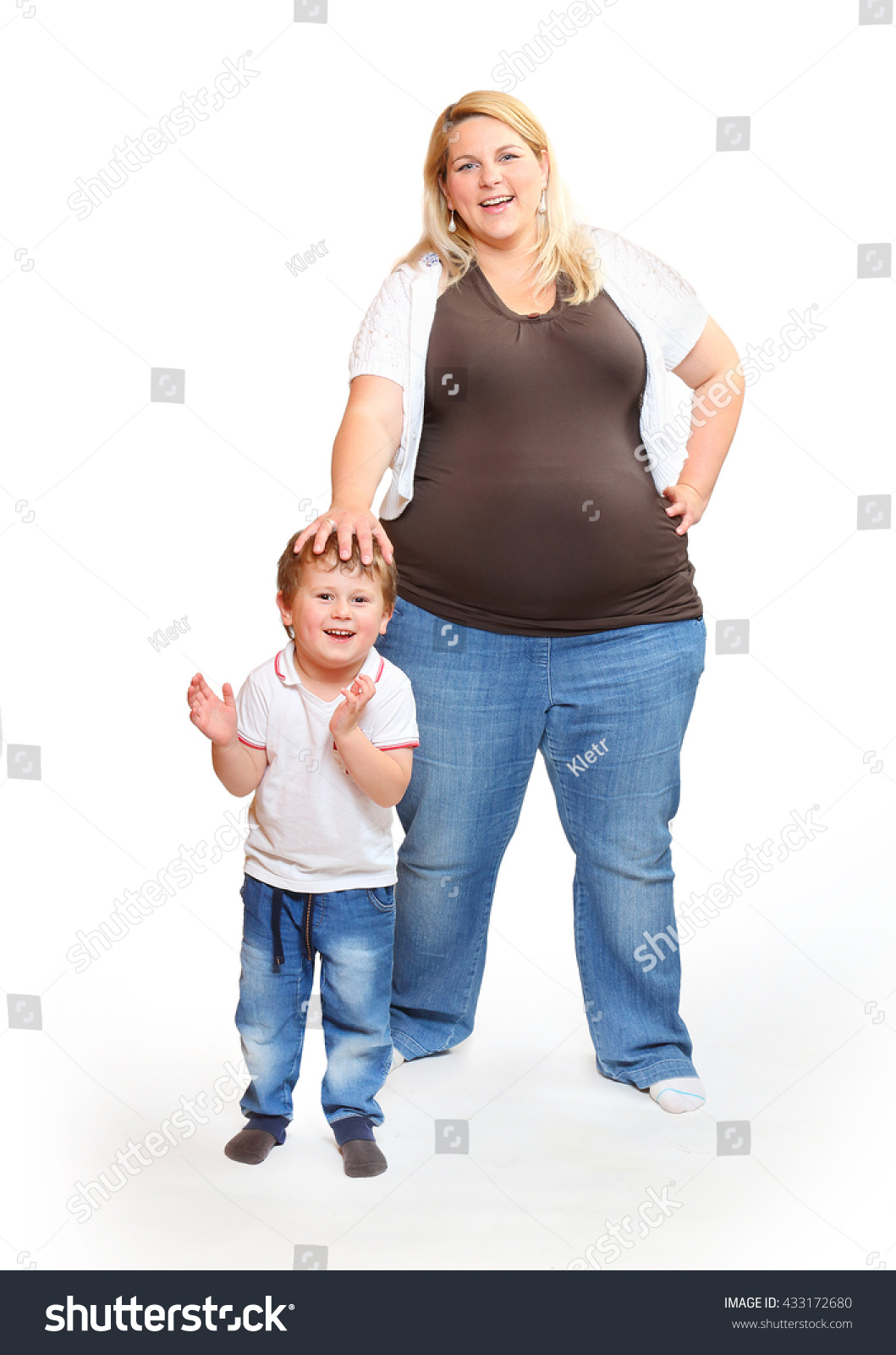 Fat Mom And Son