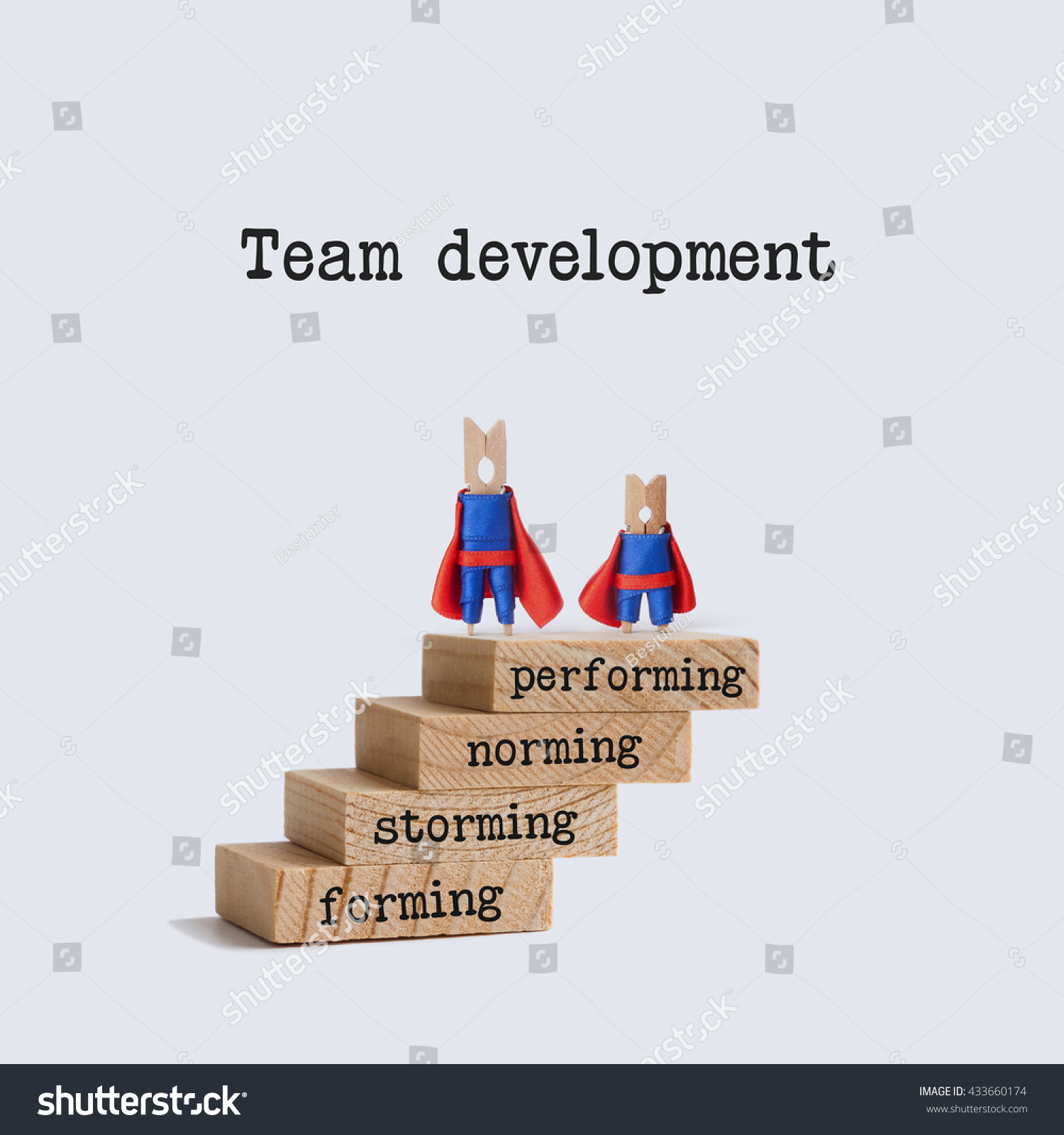 Team Development Stages Teamwork Concept Image Stock Photo 433660174 ...