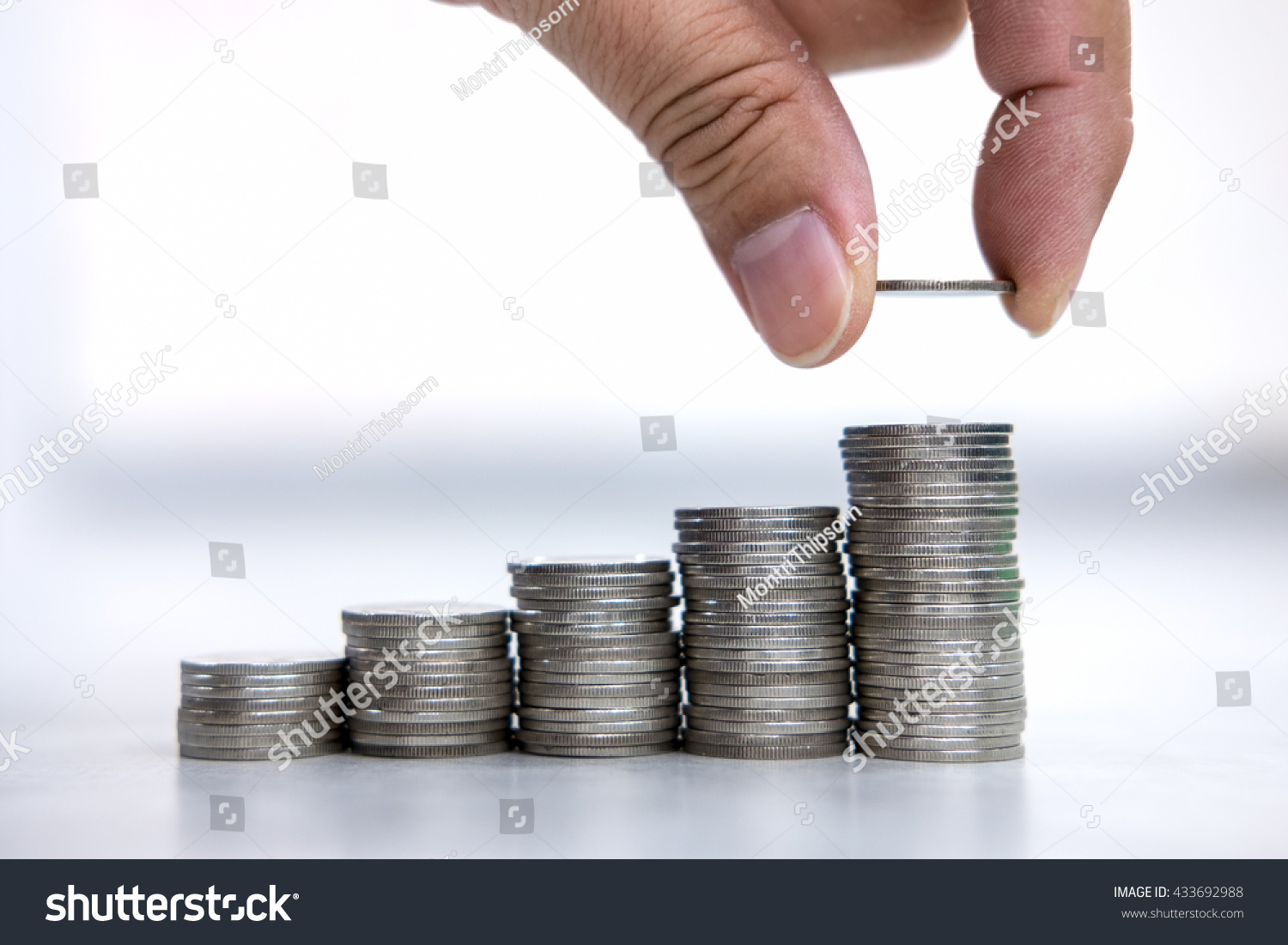 Money Financial Business Growth Concept Mans Stock Photo 433692988 ...