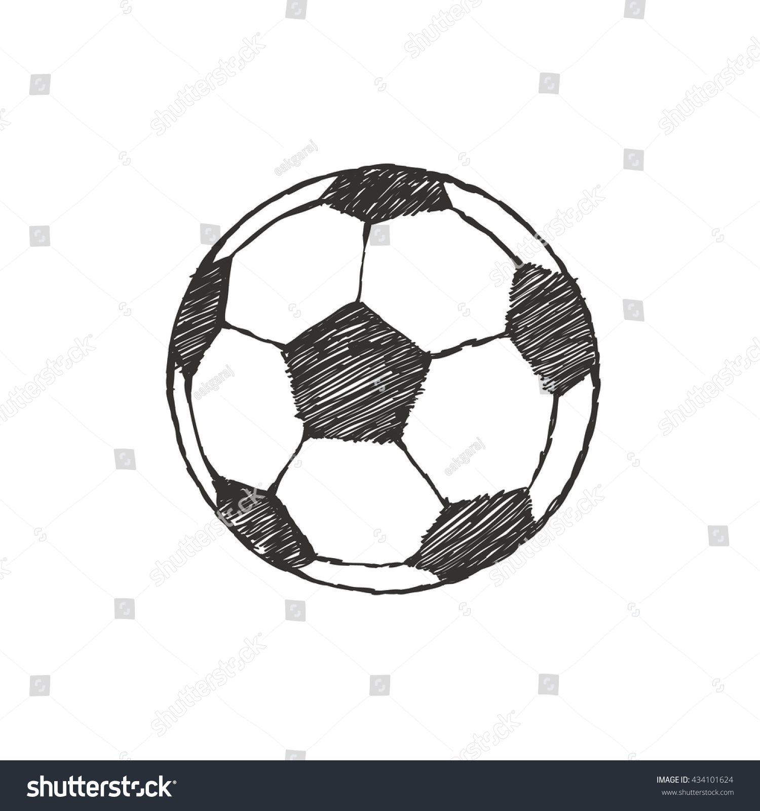 Футбольный мяч скетч