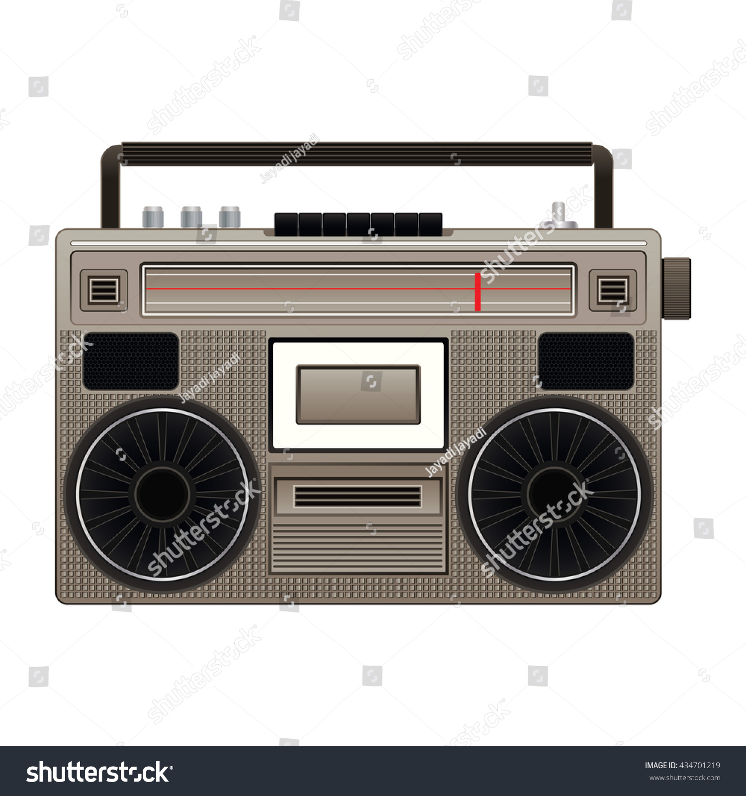 Radio Cassette Stock Vector (Royalty Free) 434701219 | Shutterstock