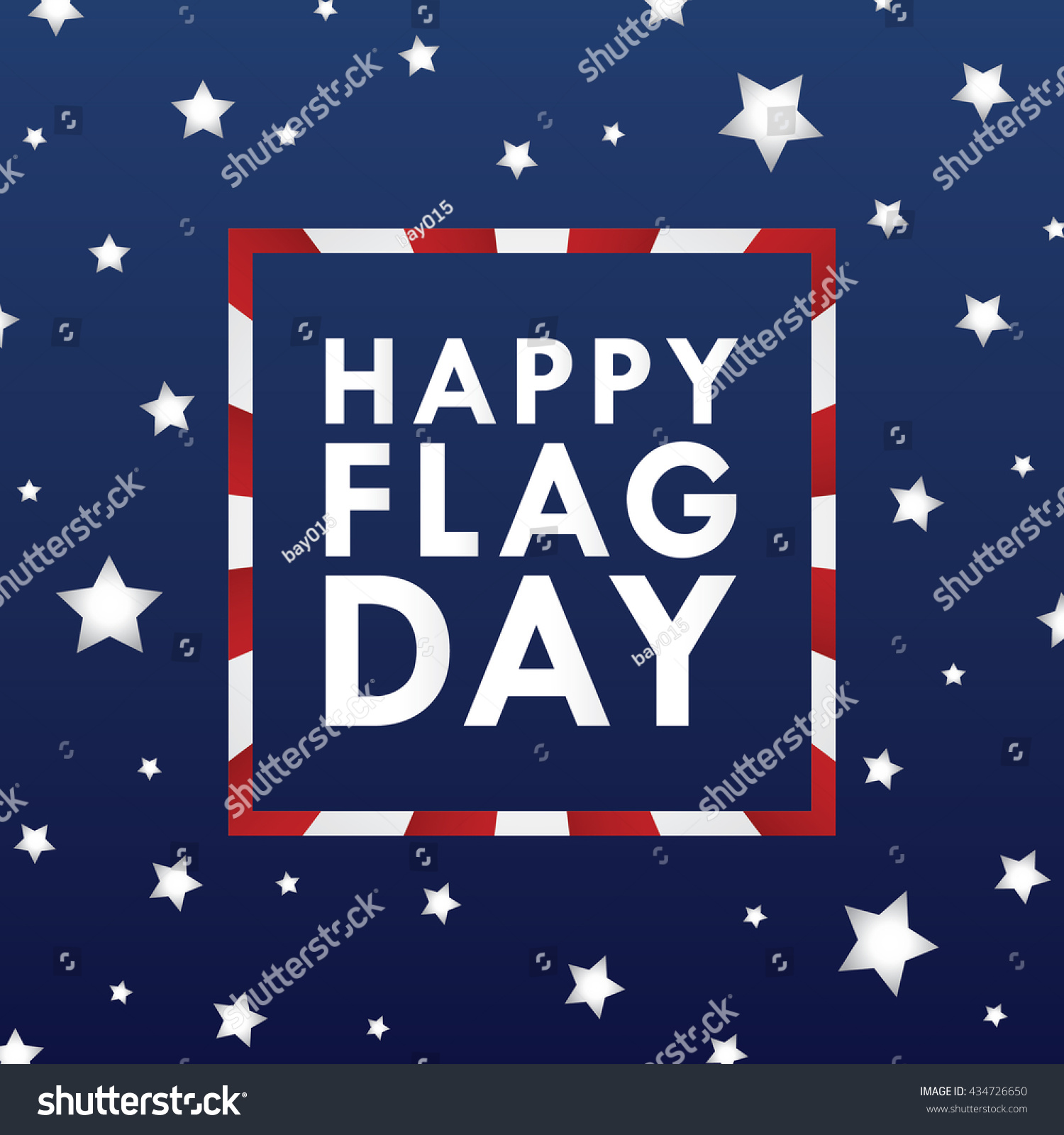 Flag Day Background Template Vector Illustration Stock Vector (Royalty ...