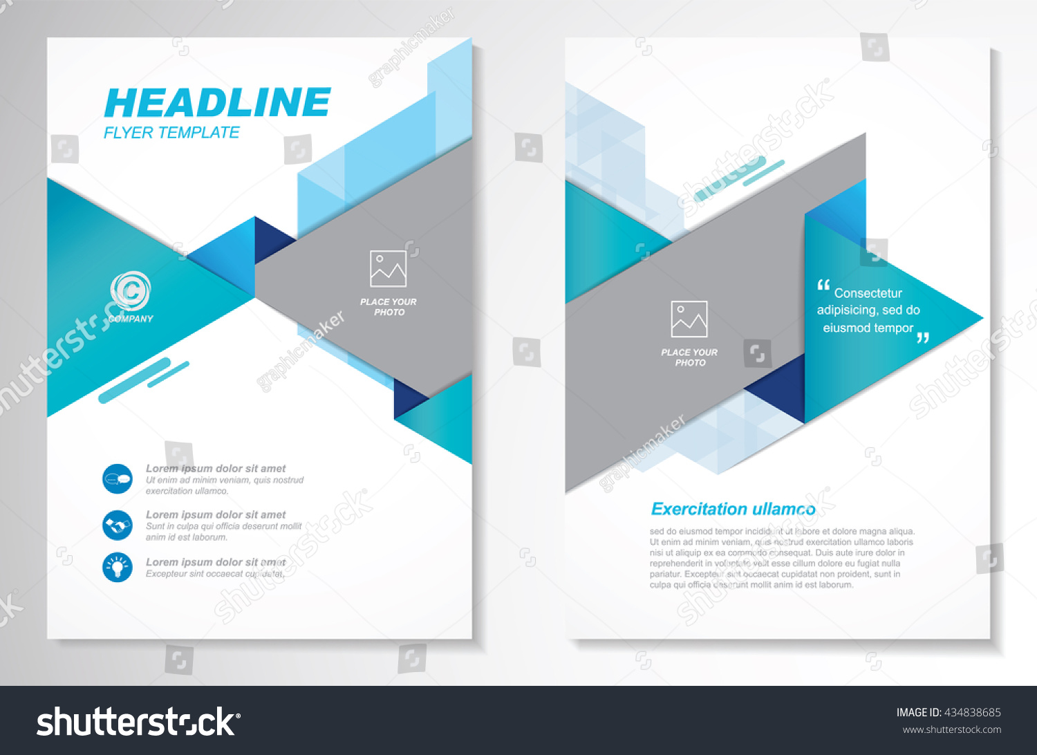 Vector Brochure Flyer Design Layout Template Stock Vector (Royalty Free ...