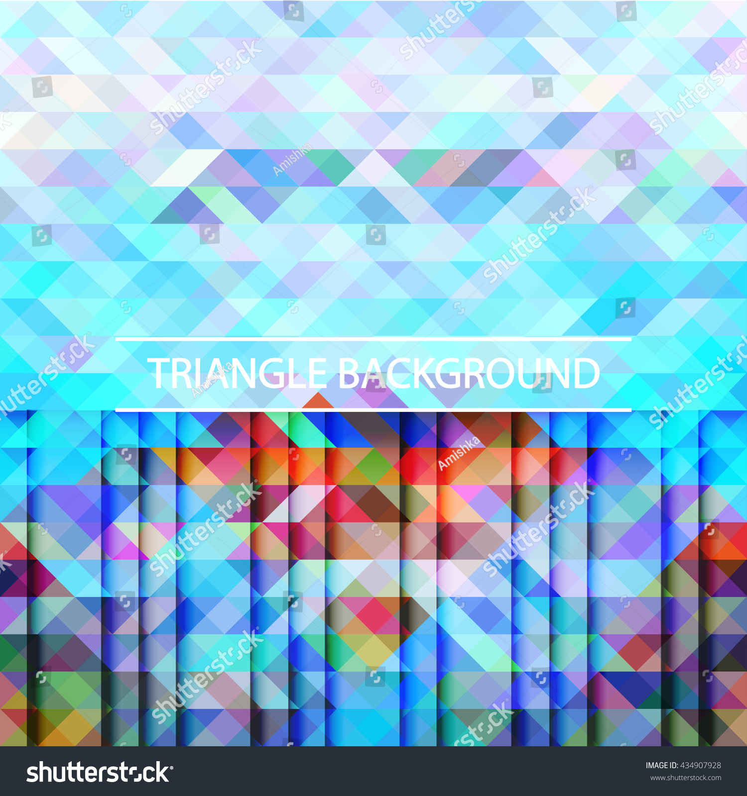 Triangle Pattern Backgroundvector Illustration Stock Vector (Royalty ...