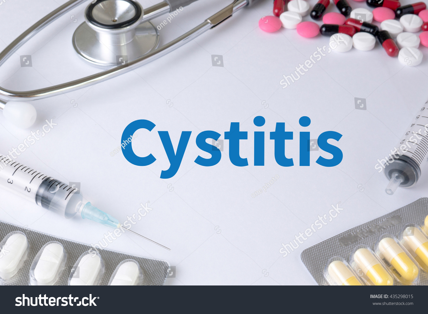 Cystitis Text On Background Medicaments Composition Stock Photo ...