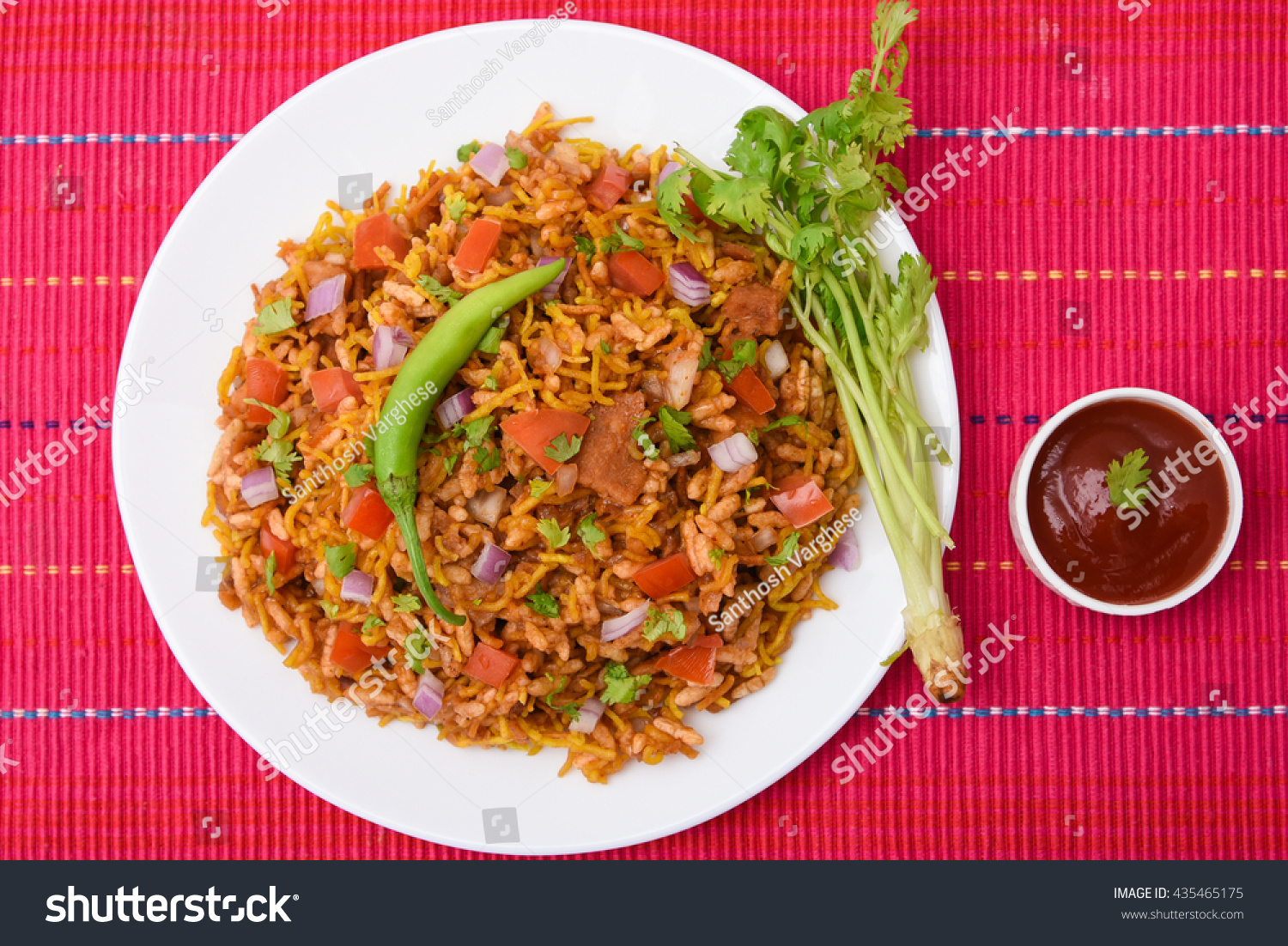 Spicy Bhel Puri Tomato Sauce Chat Stock Photo 435465175 | Shutterstock