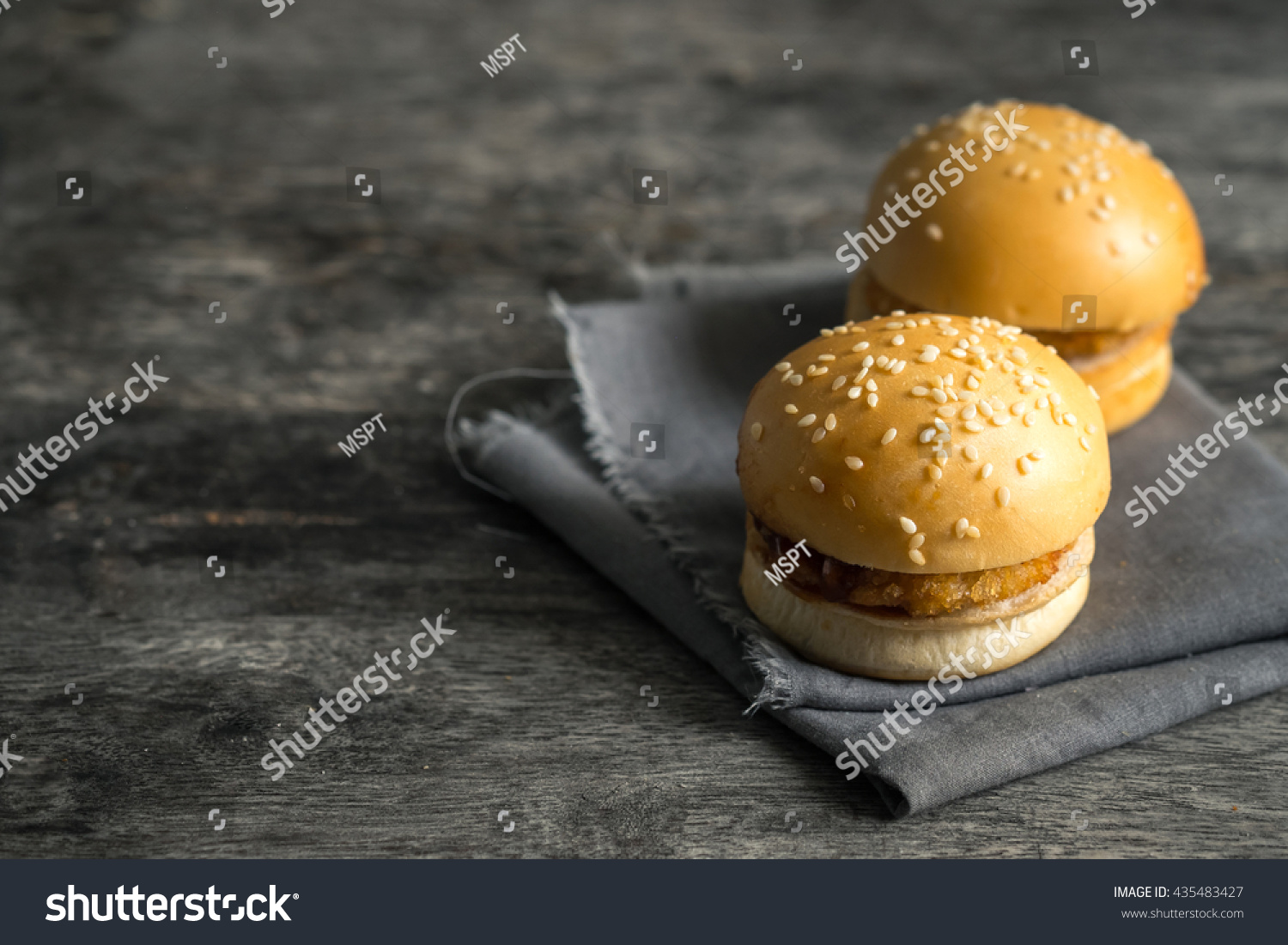 Mini Burgers Junk Food Stock Photo 435483427 | Shutterstock