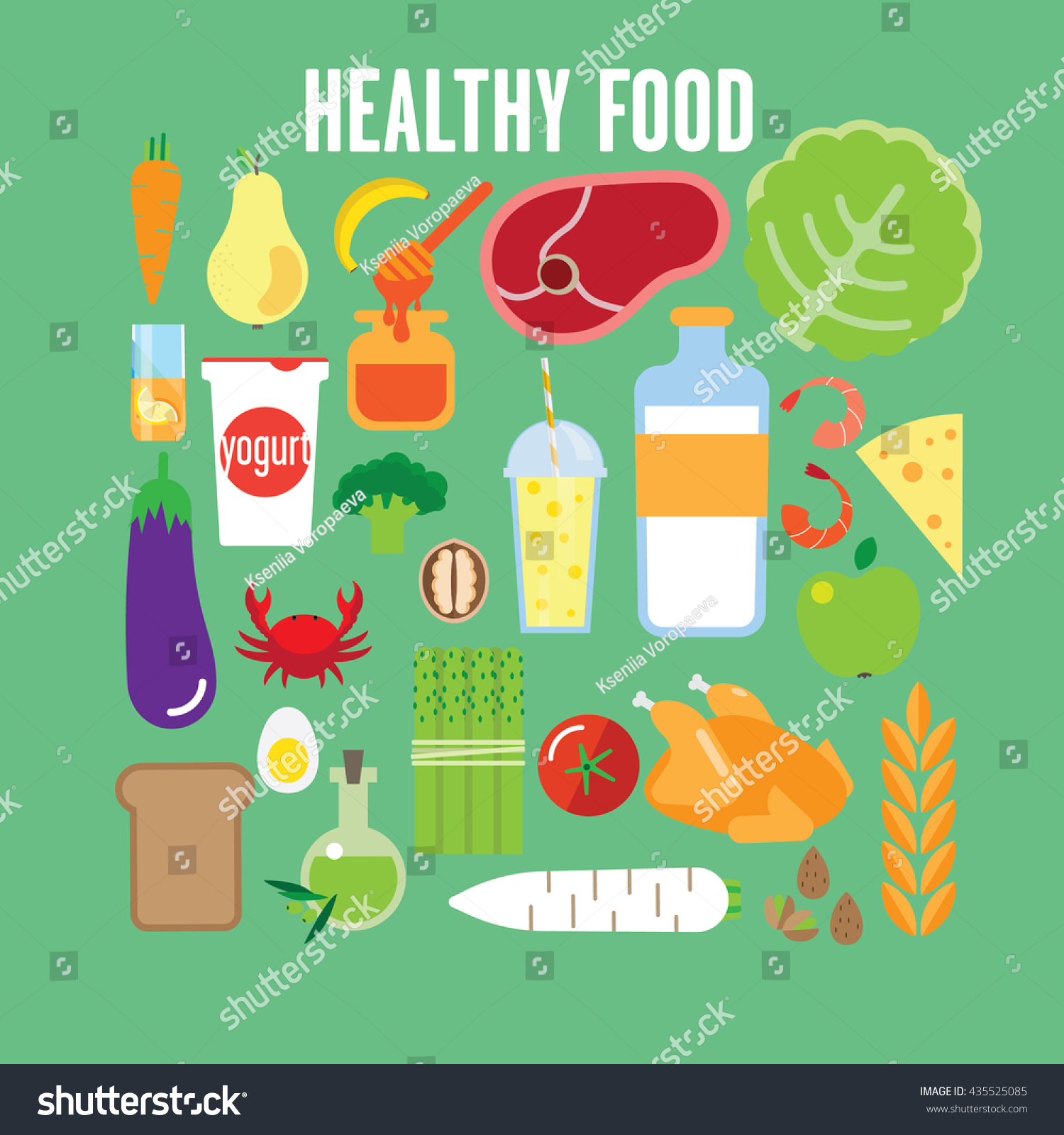 Illustration Proper Nutrition Stock Vector (Royalty Free) 435525085 ...