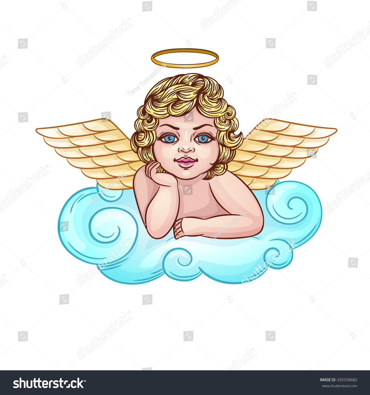 Baby Angel Vector Cartoon Character Cupid Stock Vector (Royalty Free ...