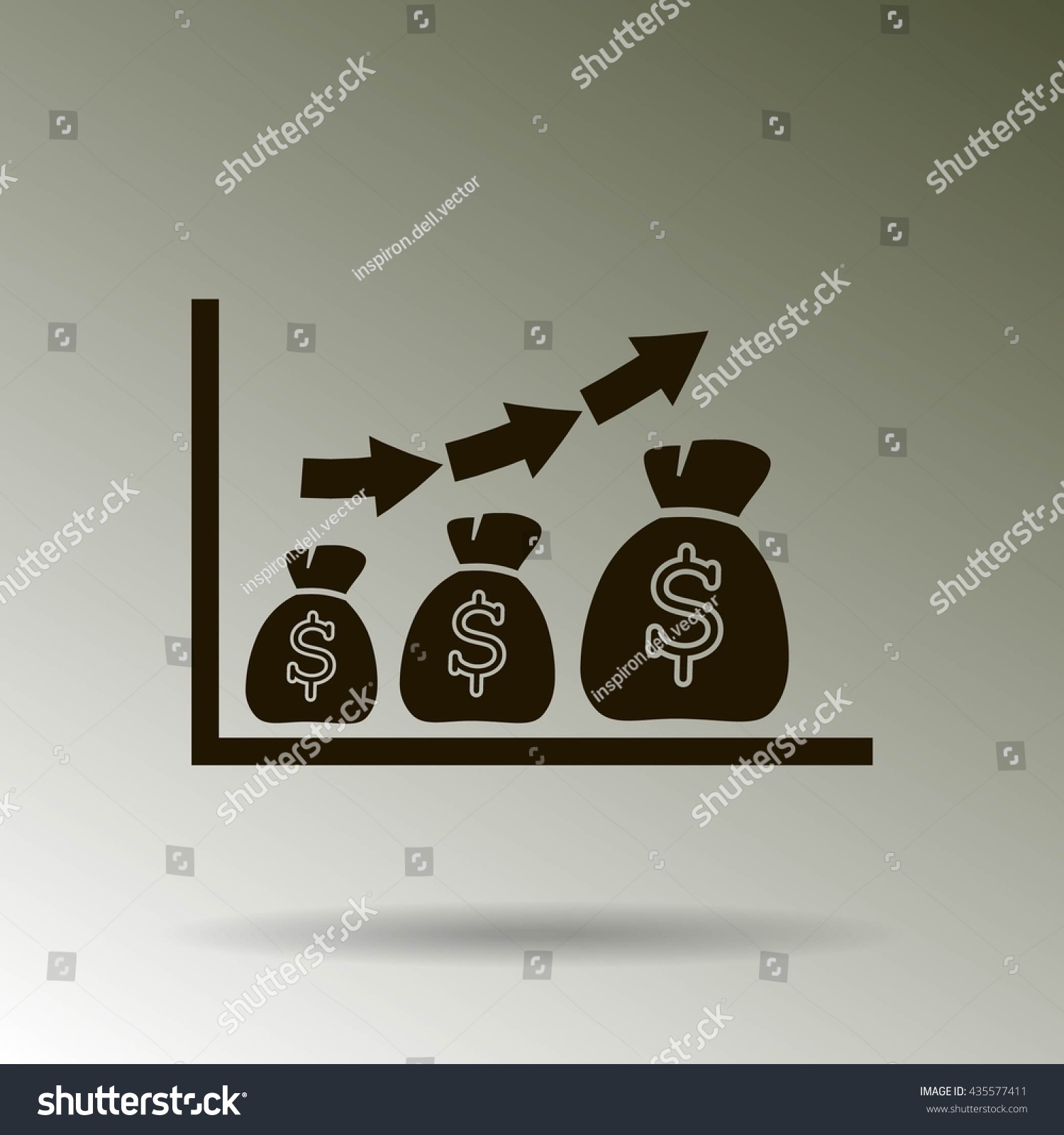 Vector Graph Button Stock Vector (Royalty Free) 435577411 | Shutterstock