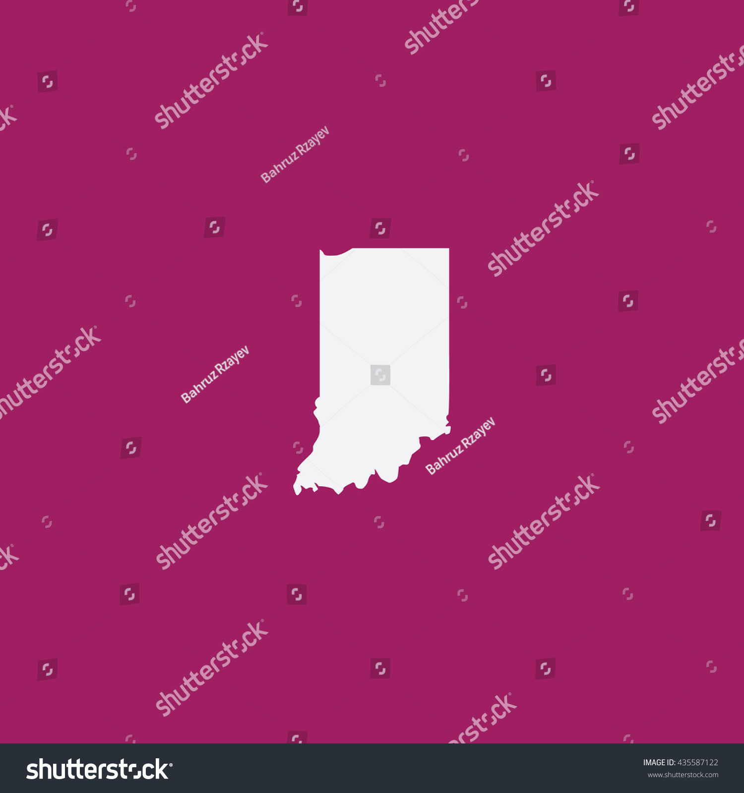 Map Indiana Vector Illustration Stock Vector Royalty Free 435587122 Shutterstock 9492