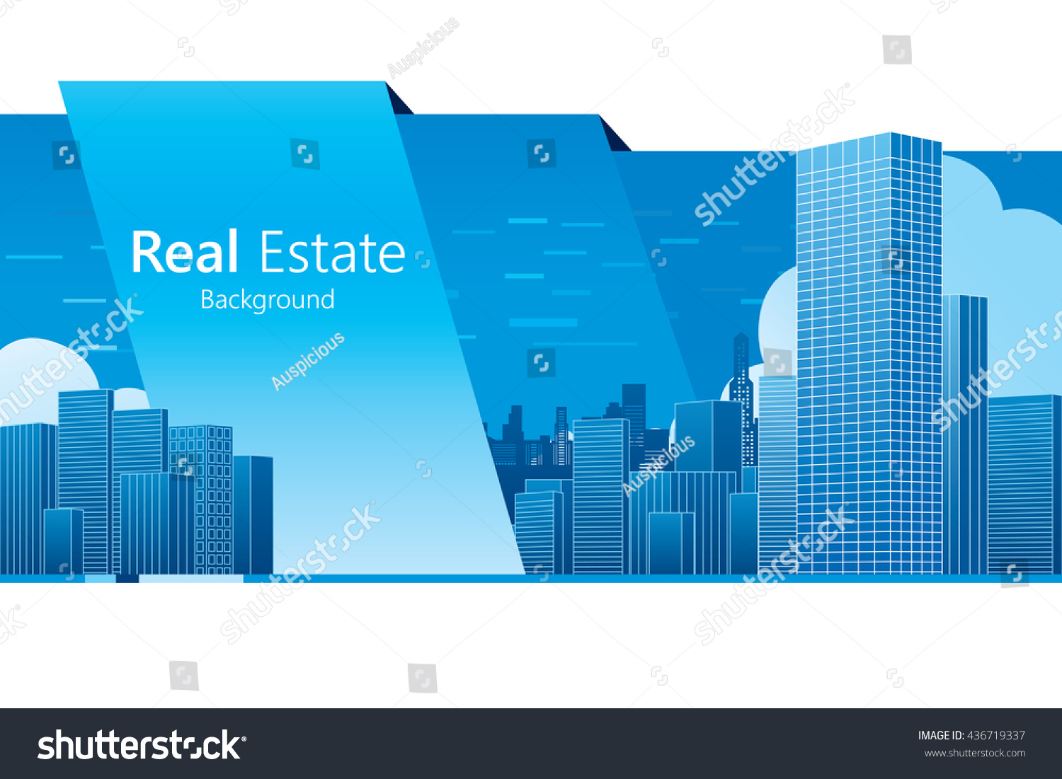 Real Estate Background Vector Illustration Stock Vector (Royalty Free ...