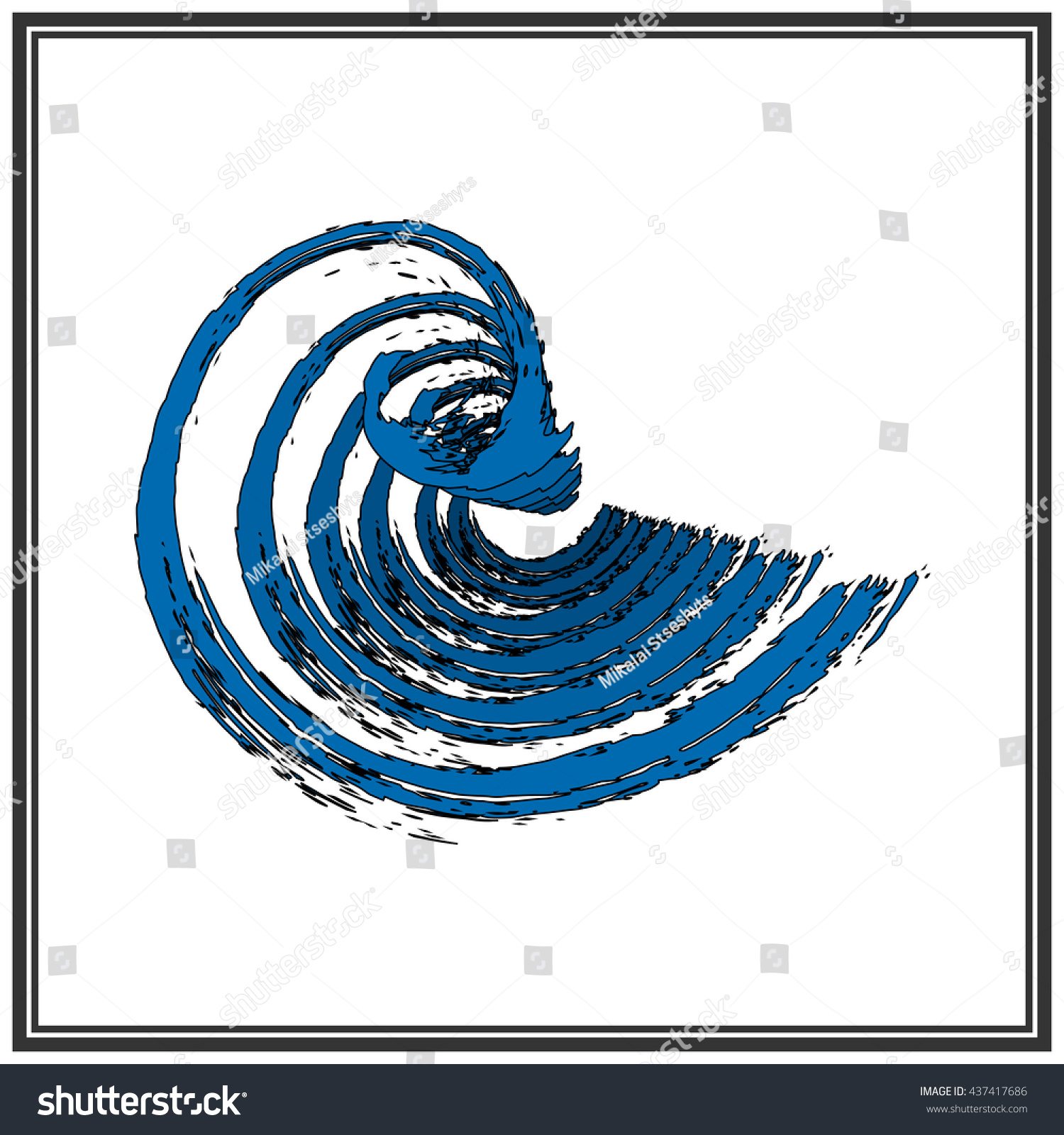 Waves Japanese Style Sea Wave Ocean Stock Vector (Royalty Free ...