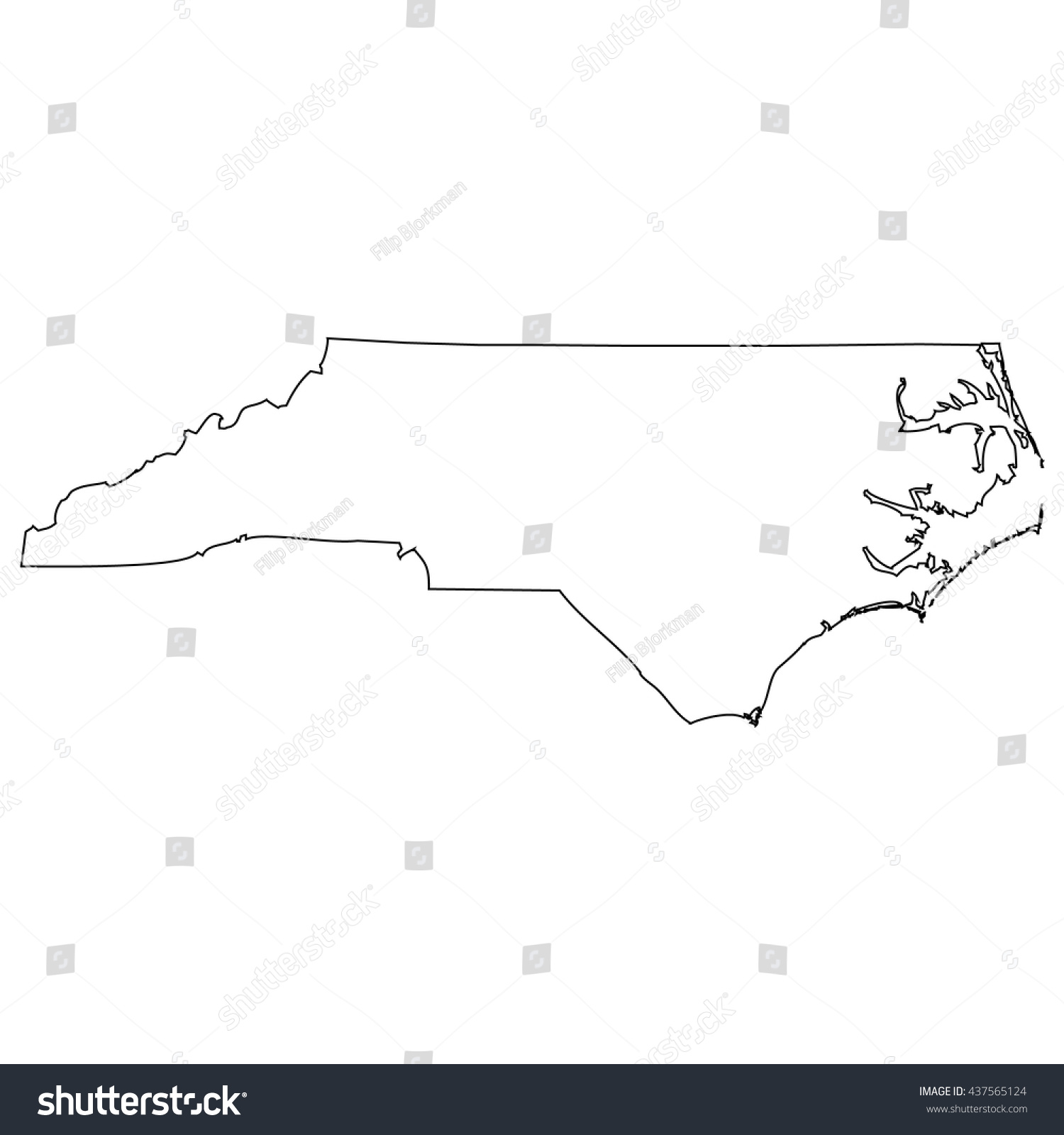 High Detailed Vector Contour Map North Stock Vector (Royalty Free ...