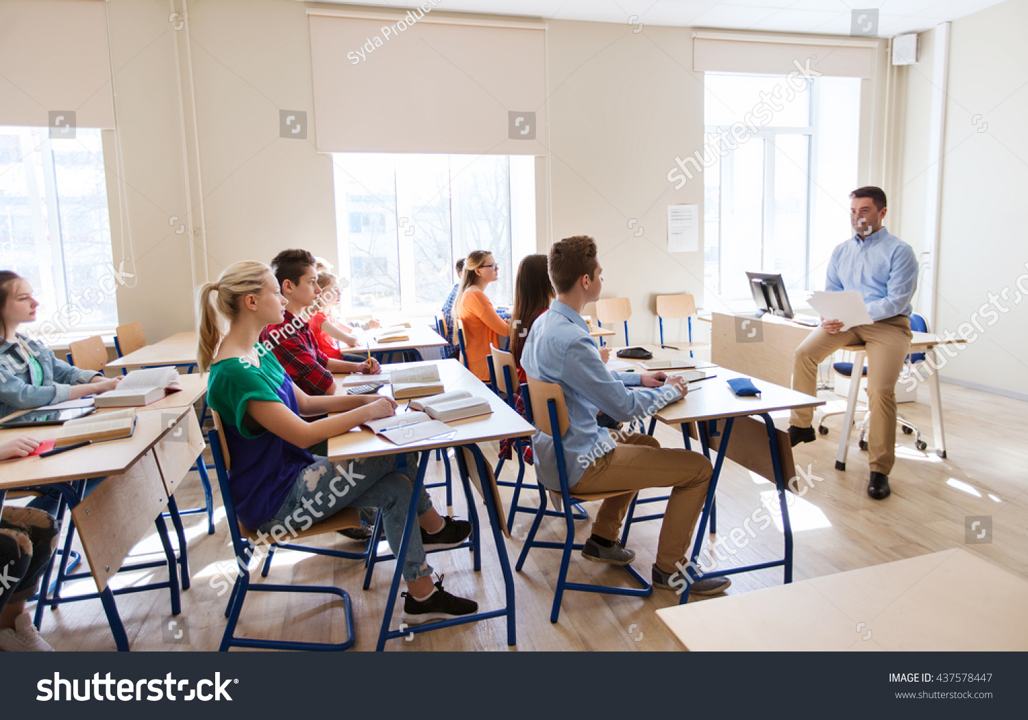 Education School People Concept Group Happy Stock Photo 437578447 ...