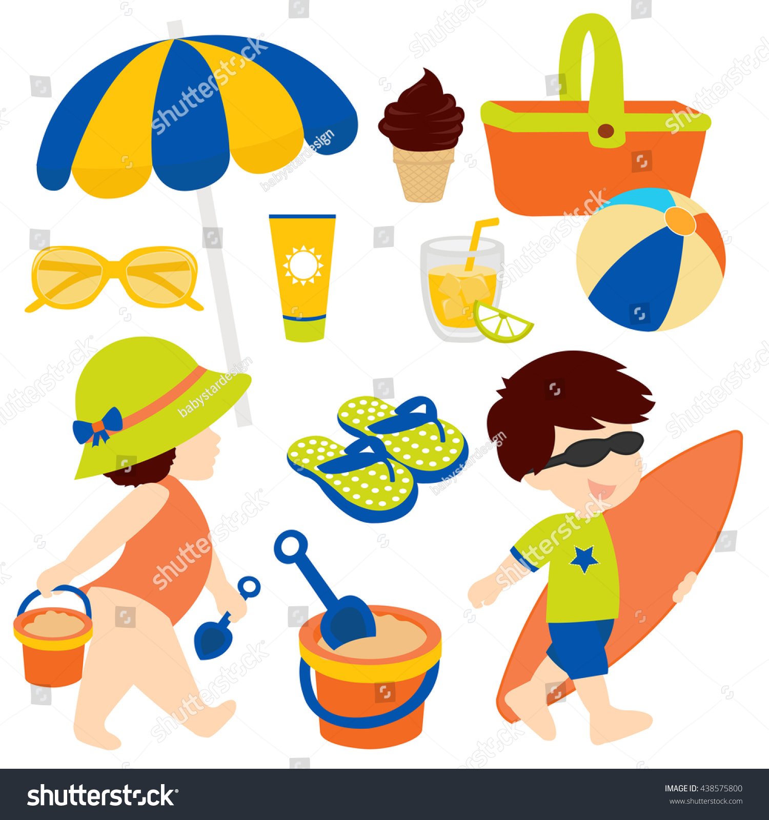 Swimming Beach Stock Vector Royalty Free 438575800 Shutterstock 1538