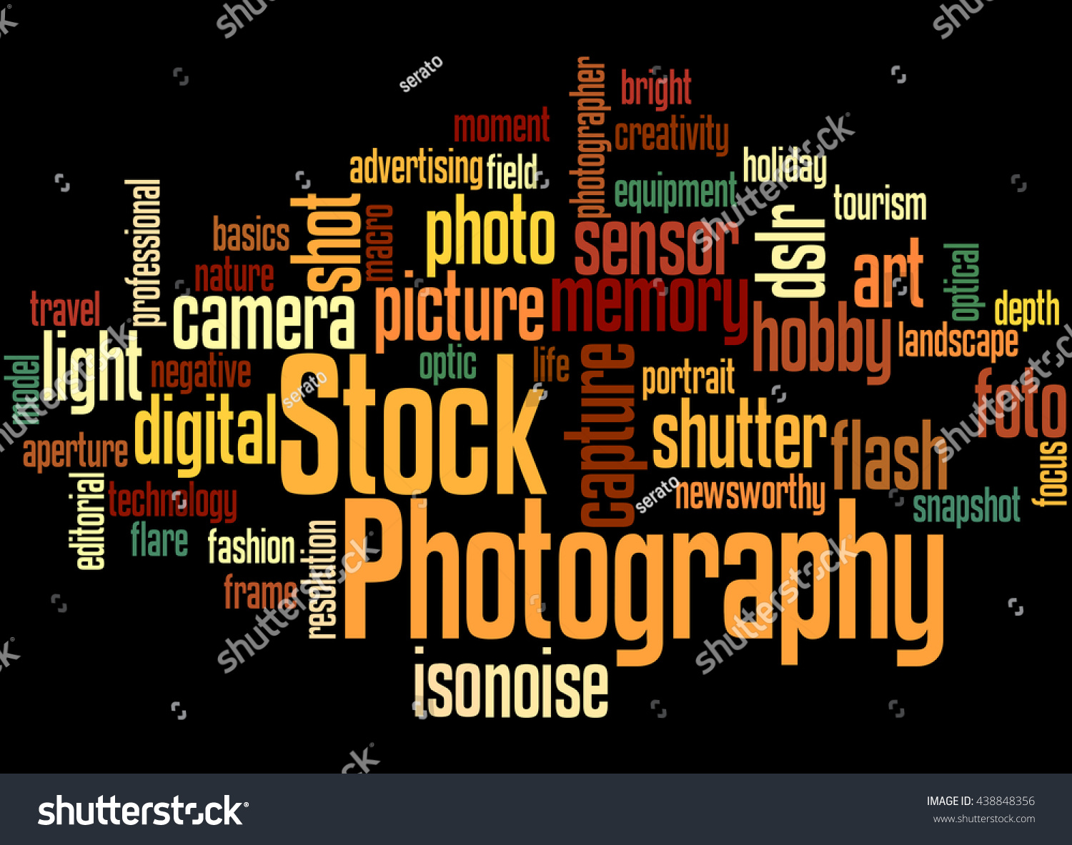 Stock Photography Word Cloud Concept On Stock Illustration 438848356 ...