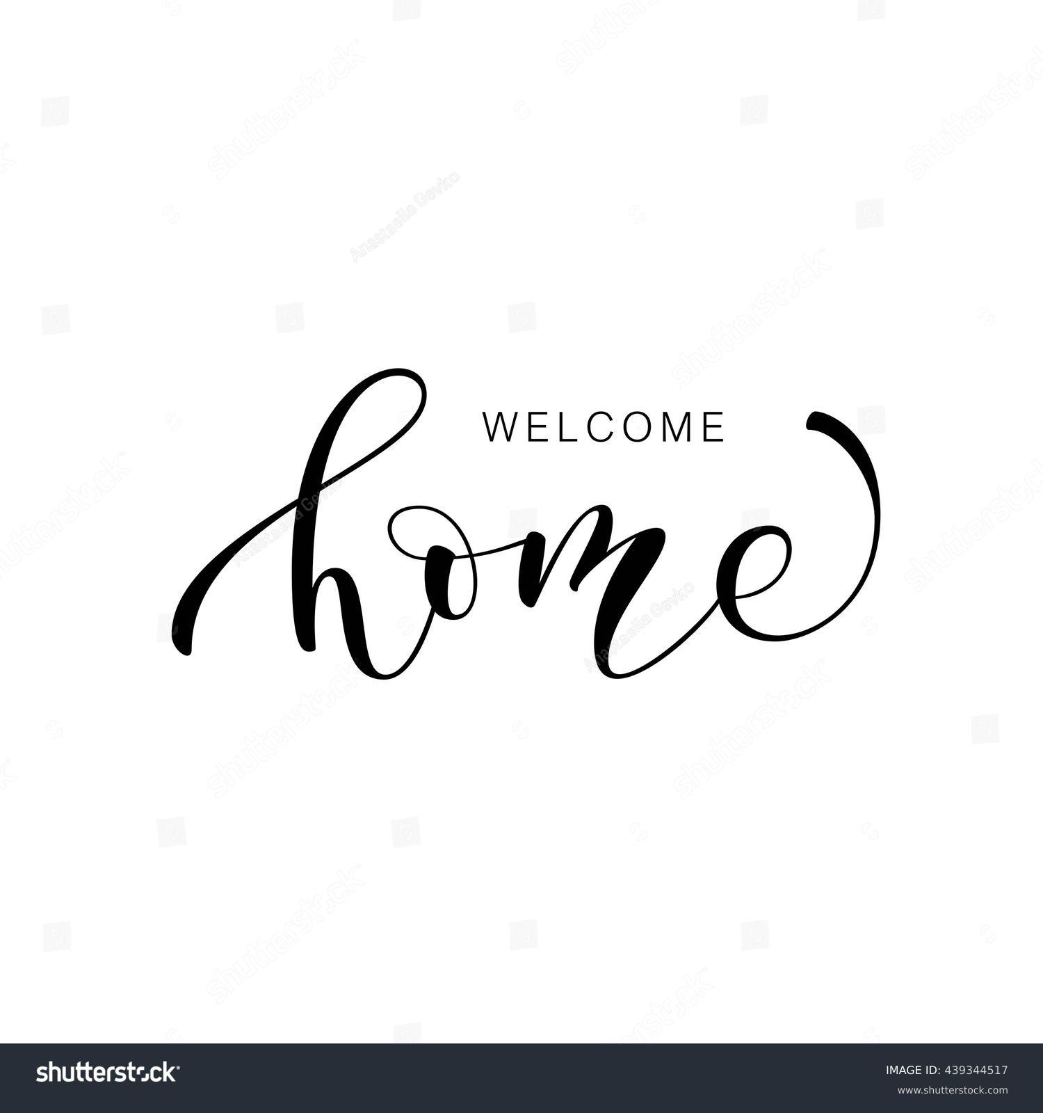 Welcome Home надпись