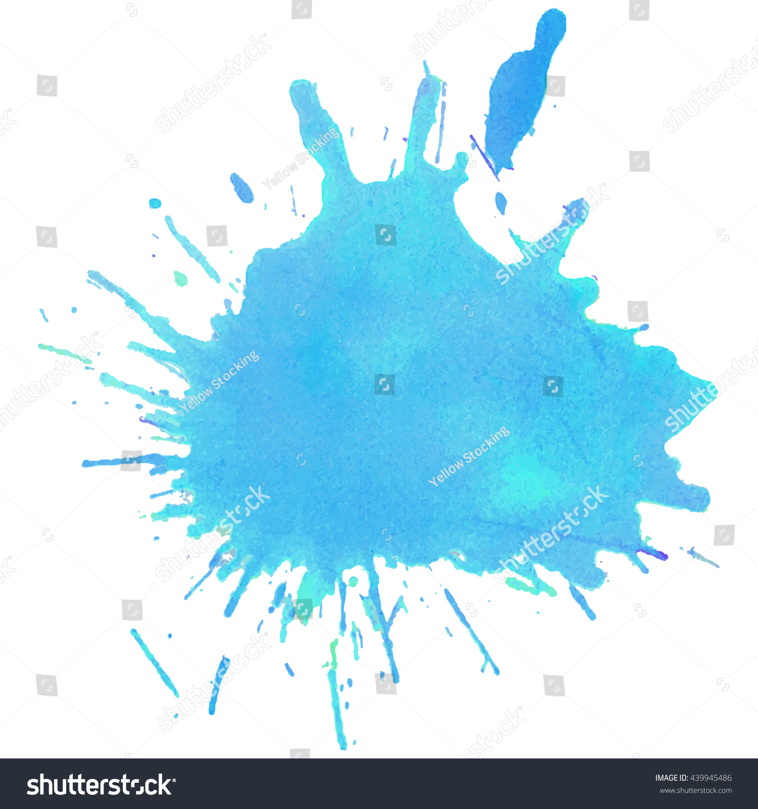 Abstract Watercolor Sky Blue Background Vector Stock Vector (Royalty ...