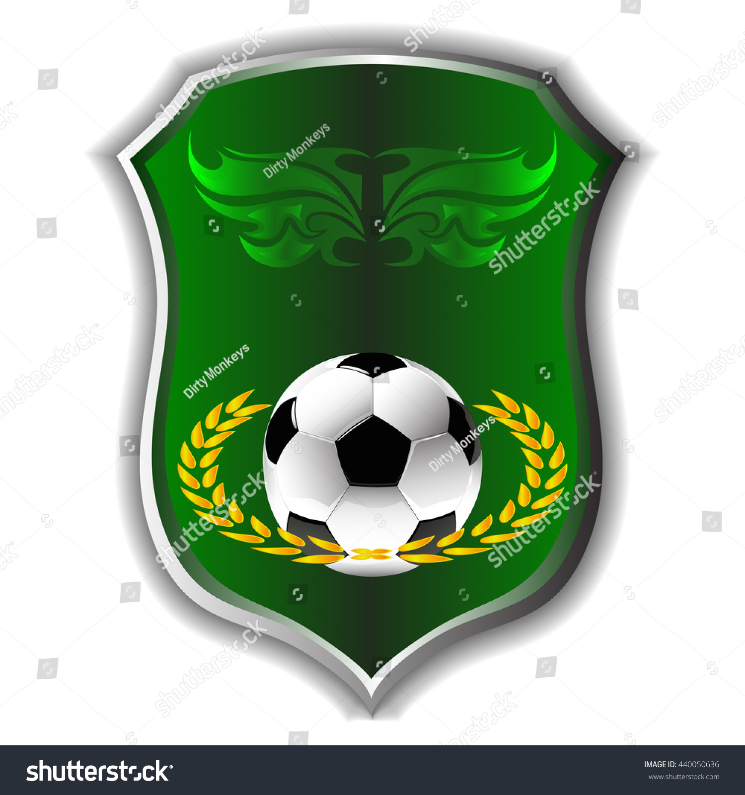 European Football Soccer Label Vector Illustration Stock Vector ...