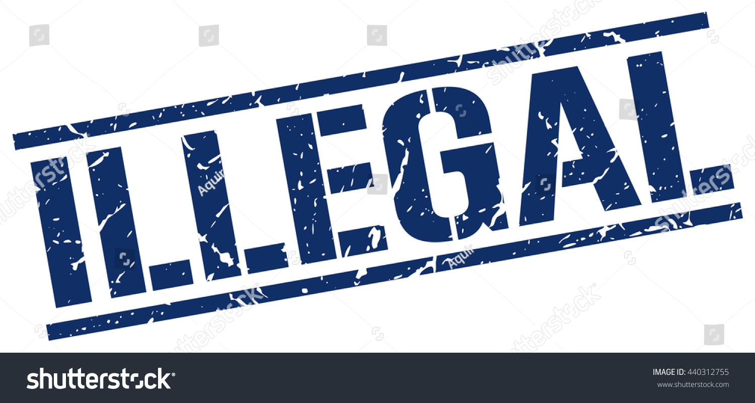 Illegal Stampstampsignillegal Stock Vector (Royalty Free) 440312755 ...