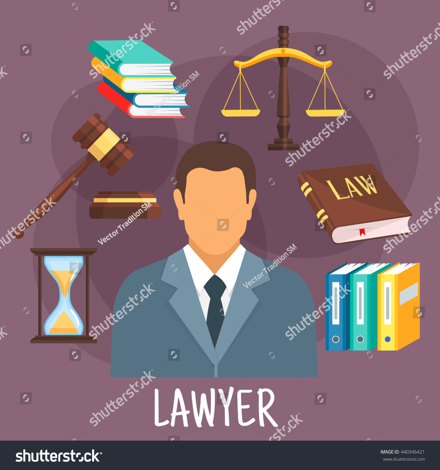 Юрист рисованный