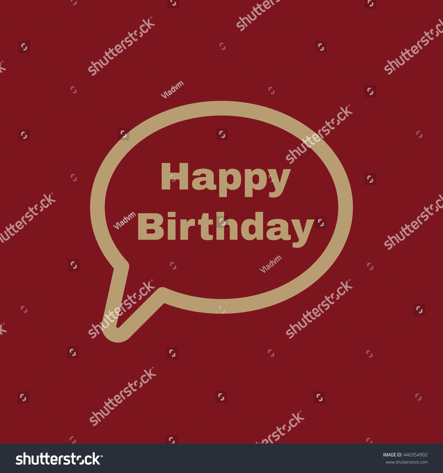 Speech Bubble Word Happy Birthday Icon Stock Vector (Royalty Free ...