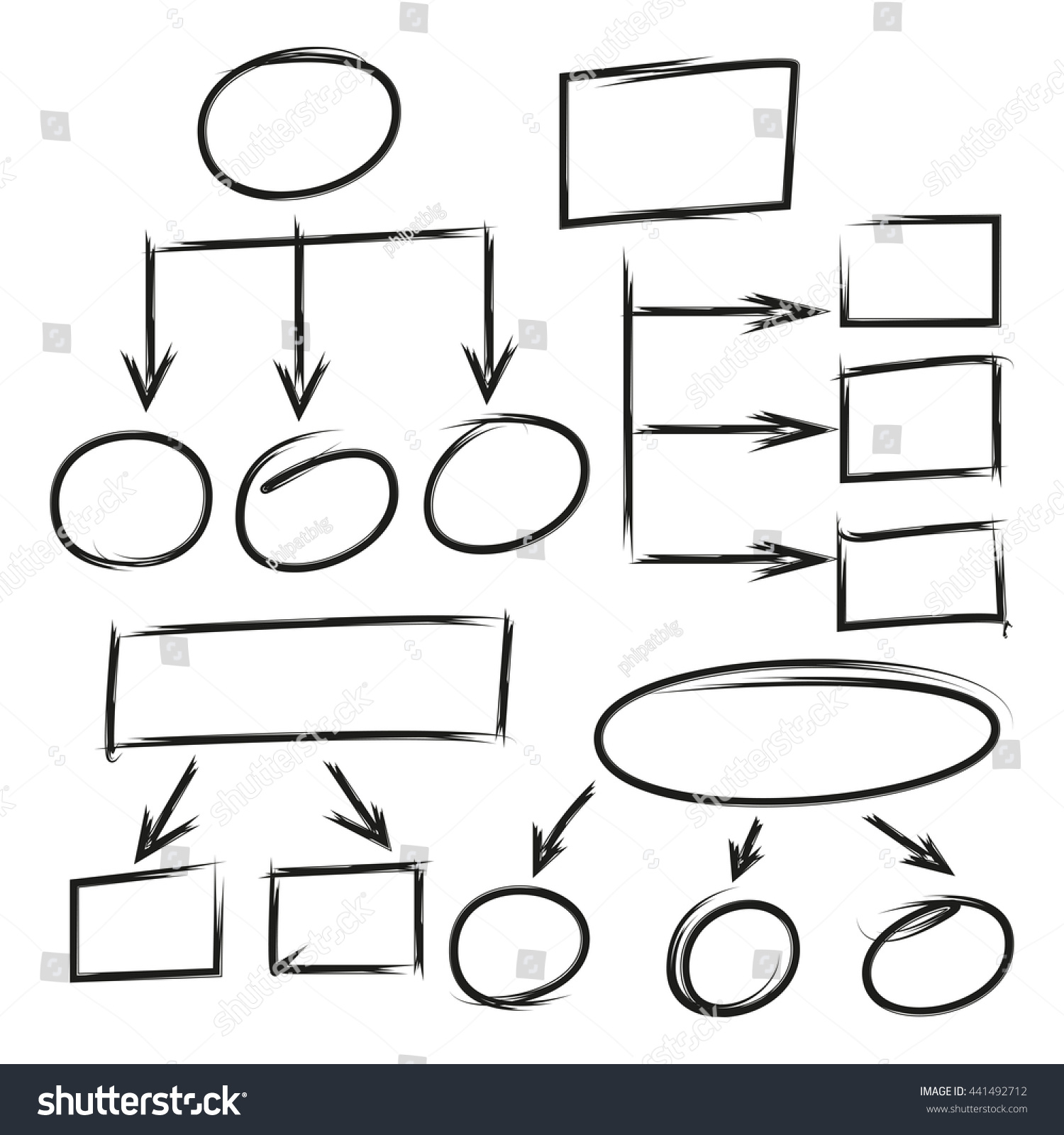 Hand Drawn Diagram Hand Drawn Chart Stock Vector (Royalty Free ...