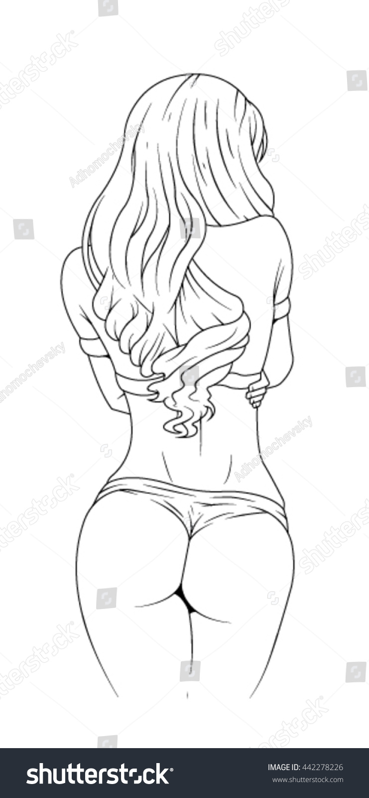 Сексуальная девушка рисунок карандашом (45 фото)