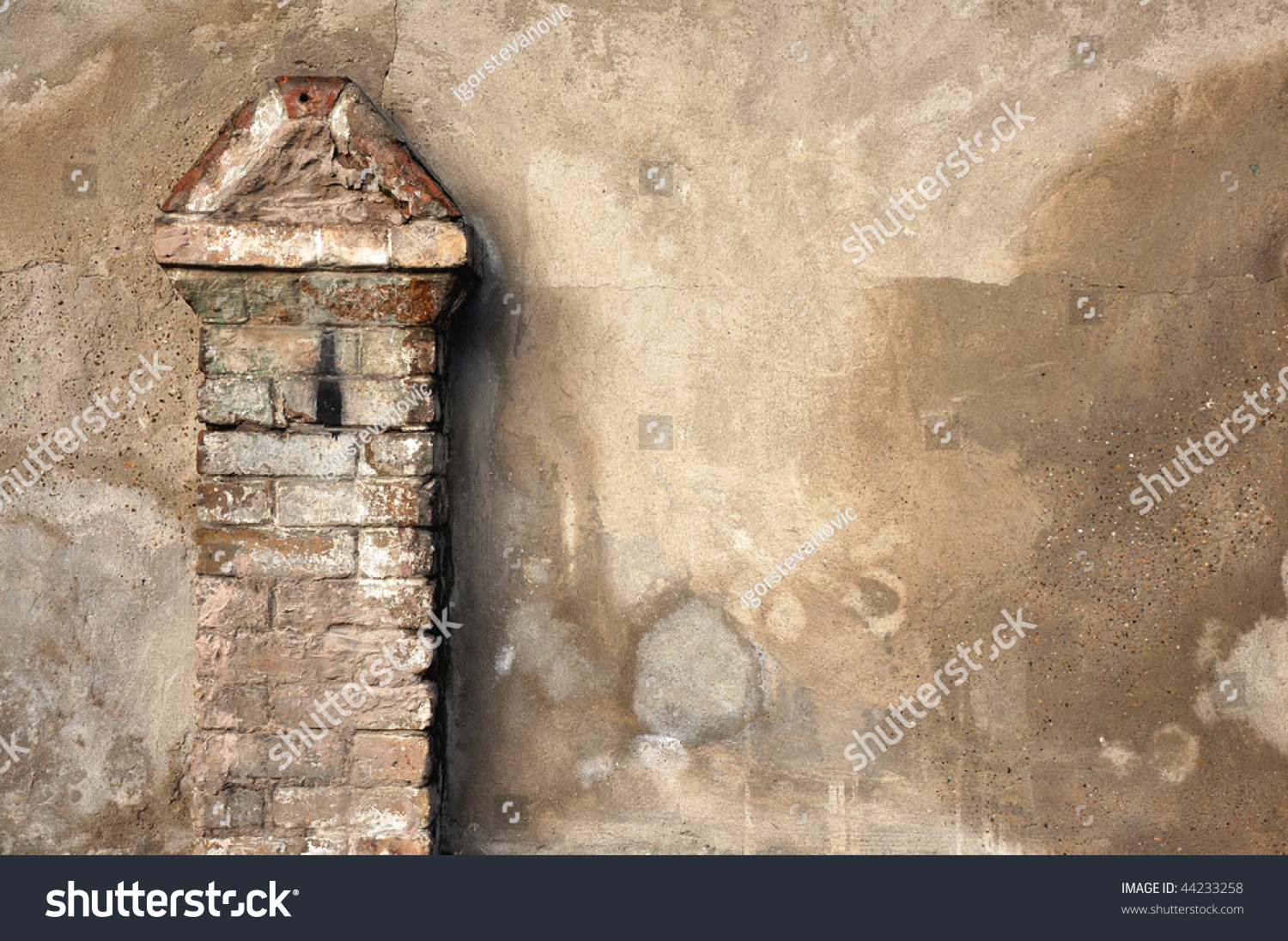 Close Old House Concrete Wall Texture Stock Photo 44233258 Shutterstock