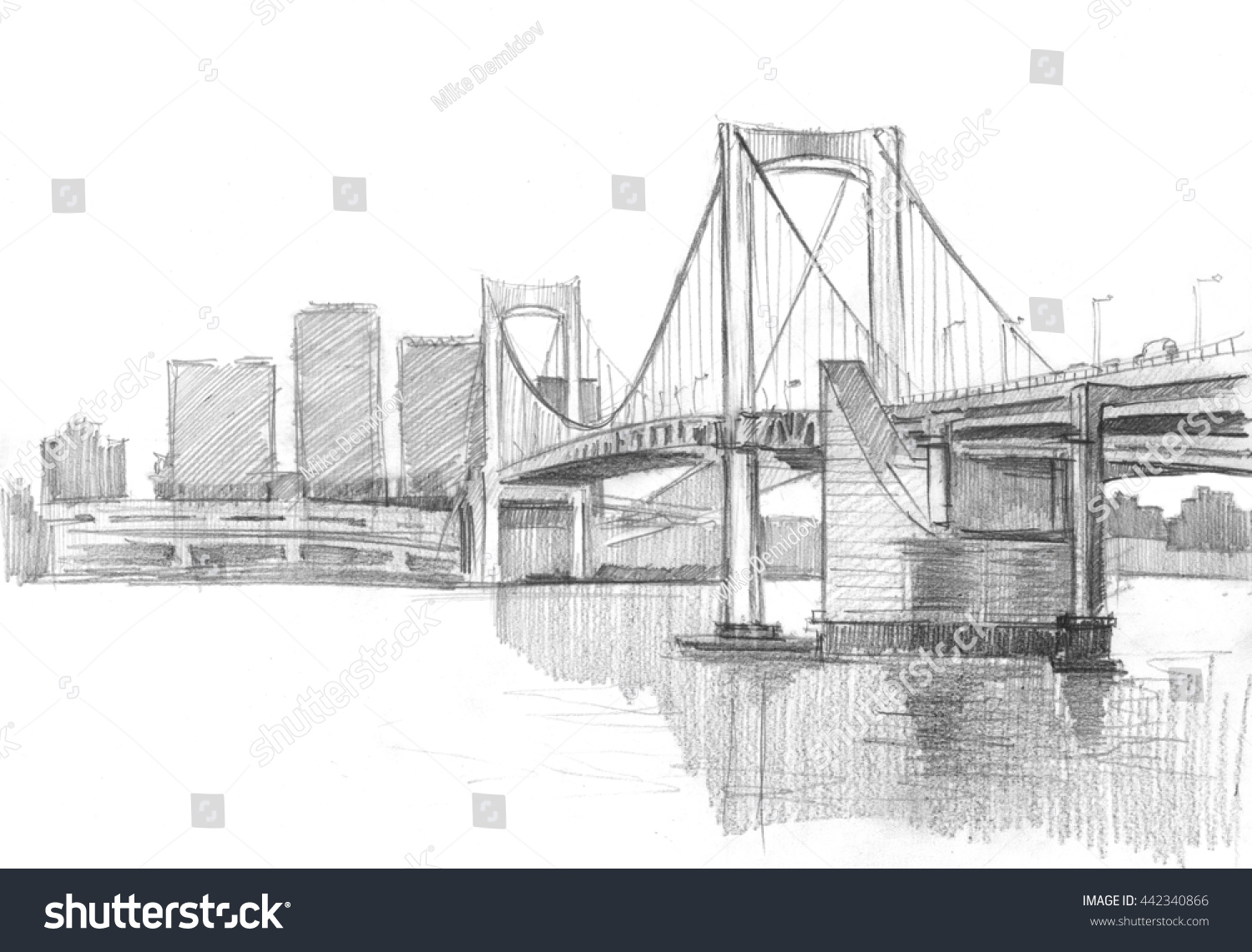 Бруклинский мост скетч