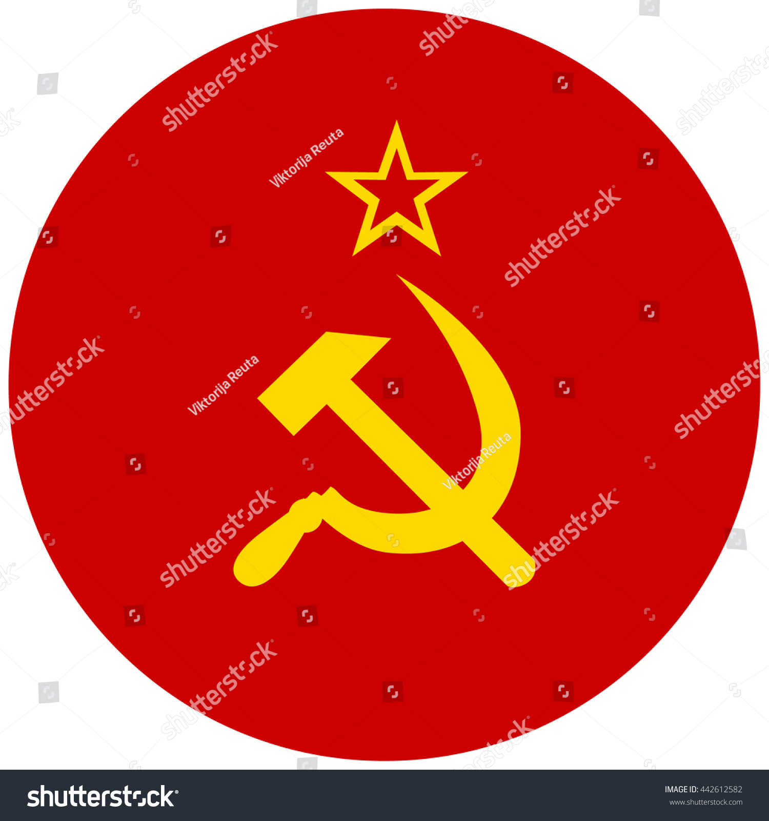 Vector Illustration Flag Soviet Union Icon Stock Vector Royalty Free