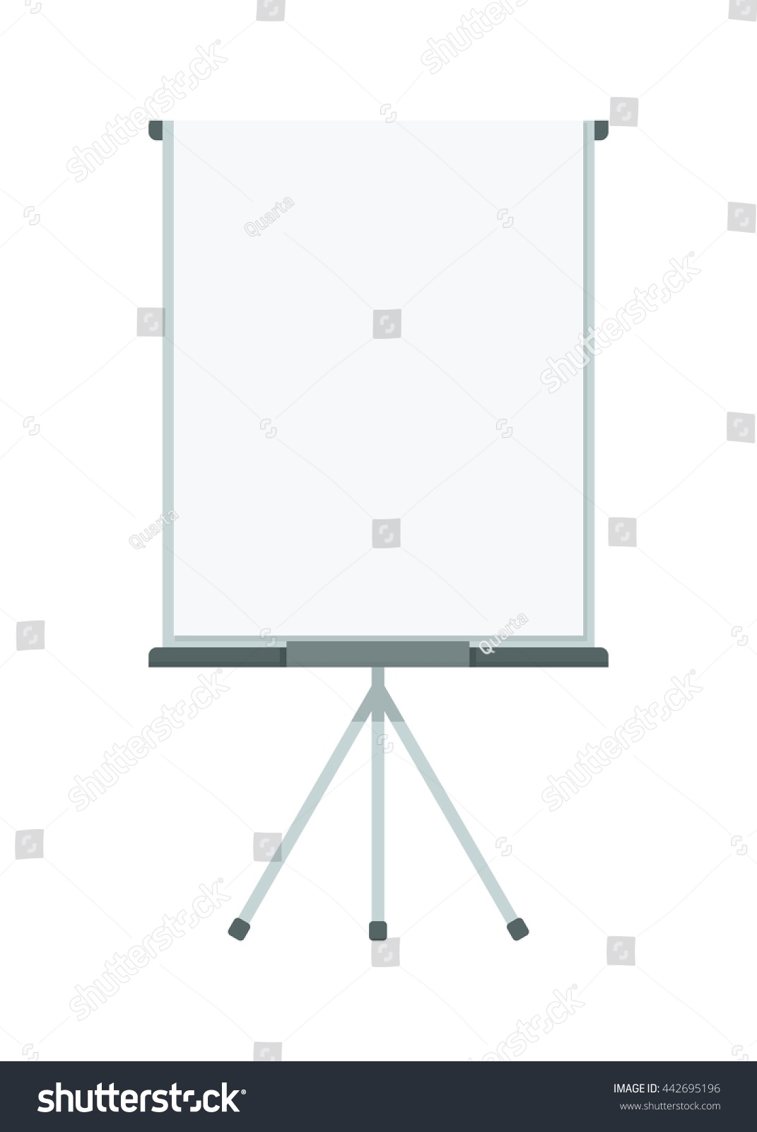 Flip Chart Presentation Cartoon Flat Vector Stock Vector (Royalty Free ...