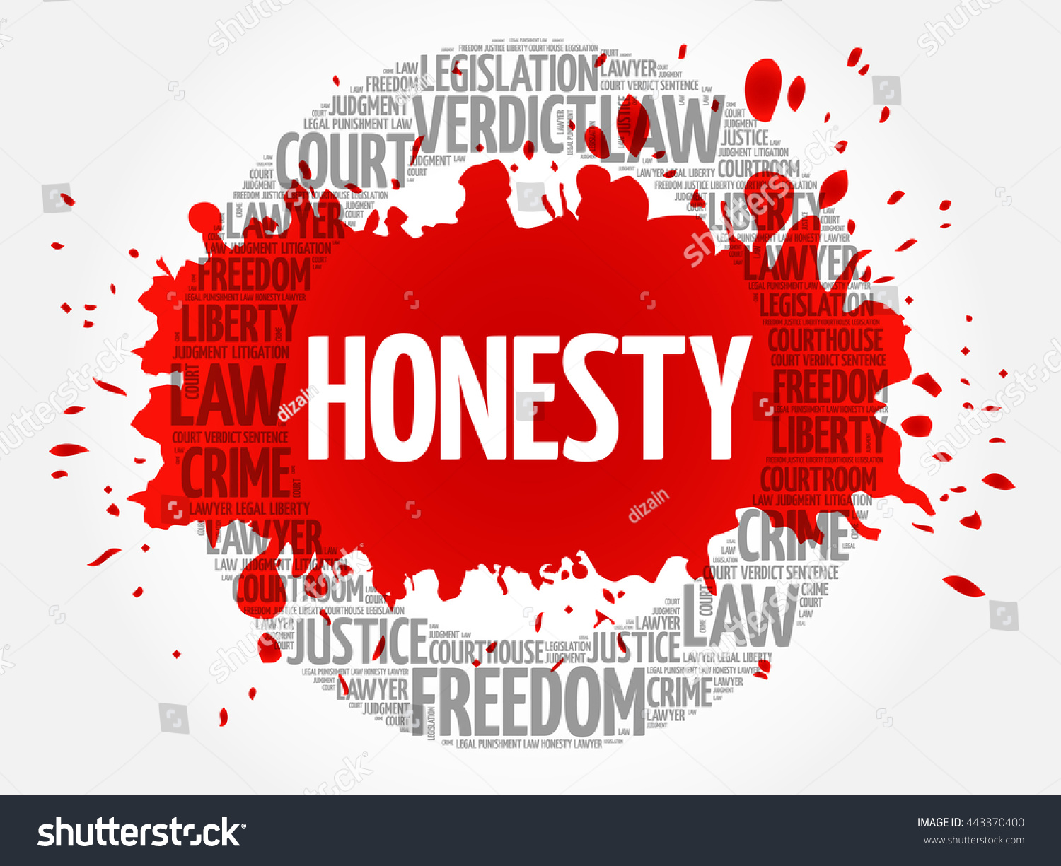 Honesty Word Cloud Concept Stock Vector (Royalty Free) 443370400 ...