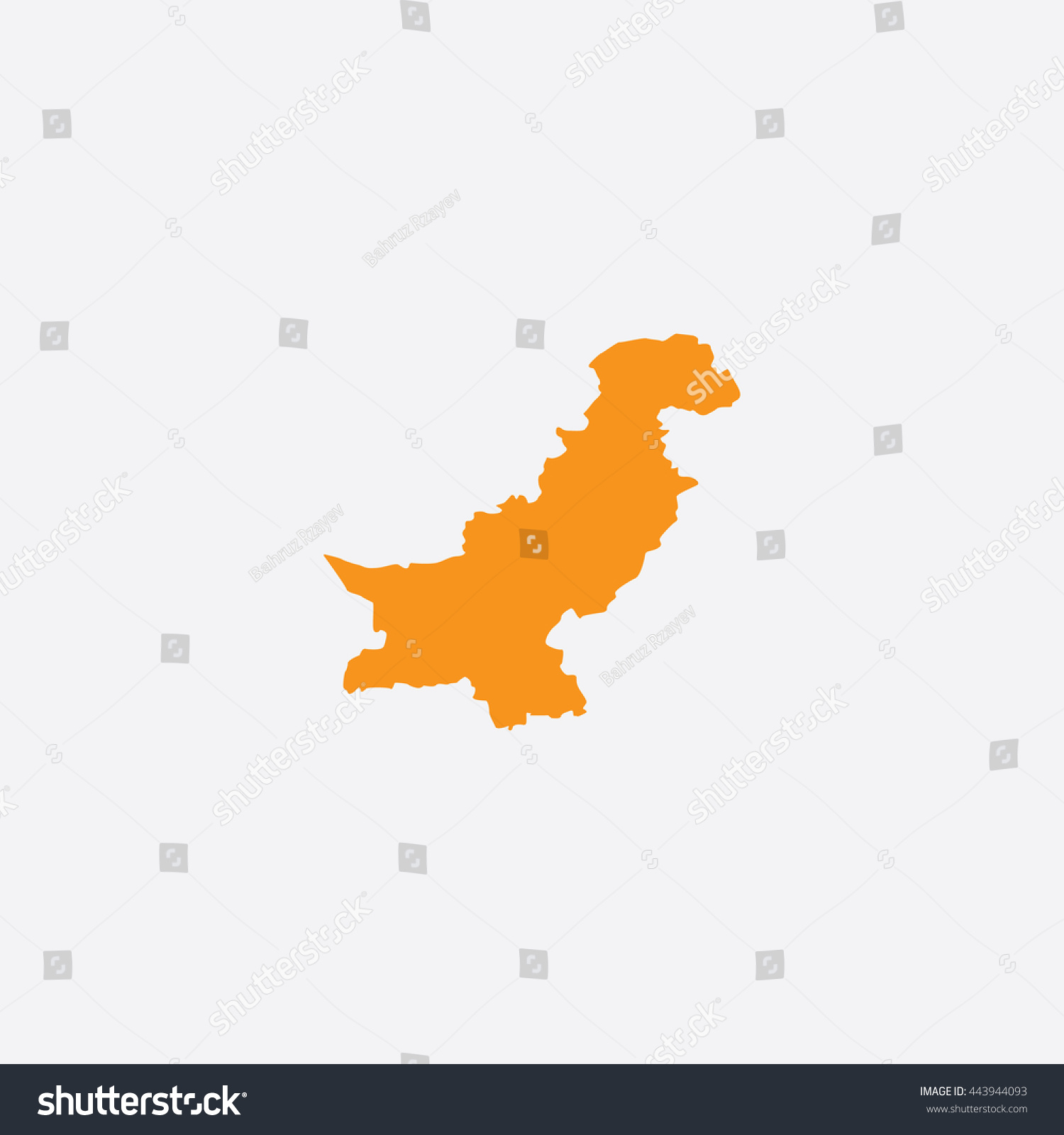 Map Pakistan Vector Illustration Stock Vector (Royalty Free) 443944093 ...