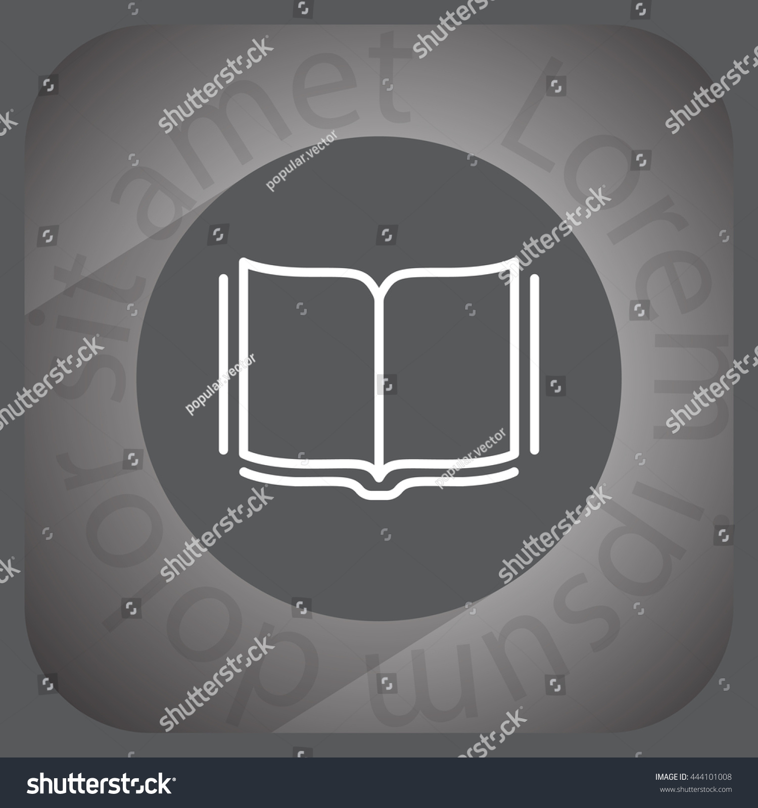 Open Book Vector Illustration Line Icon: Vector De Stock (libre De ...