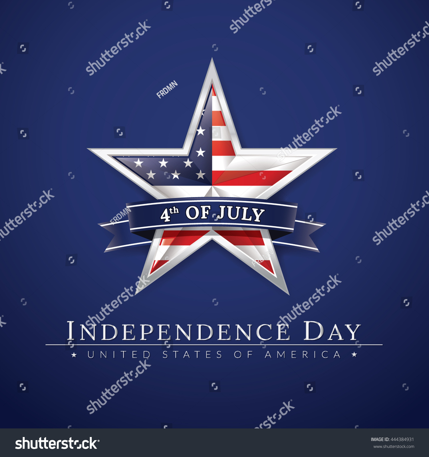 Usa Independence Day Vector Illustration Stock Vector (Royalty Free ...