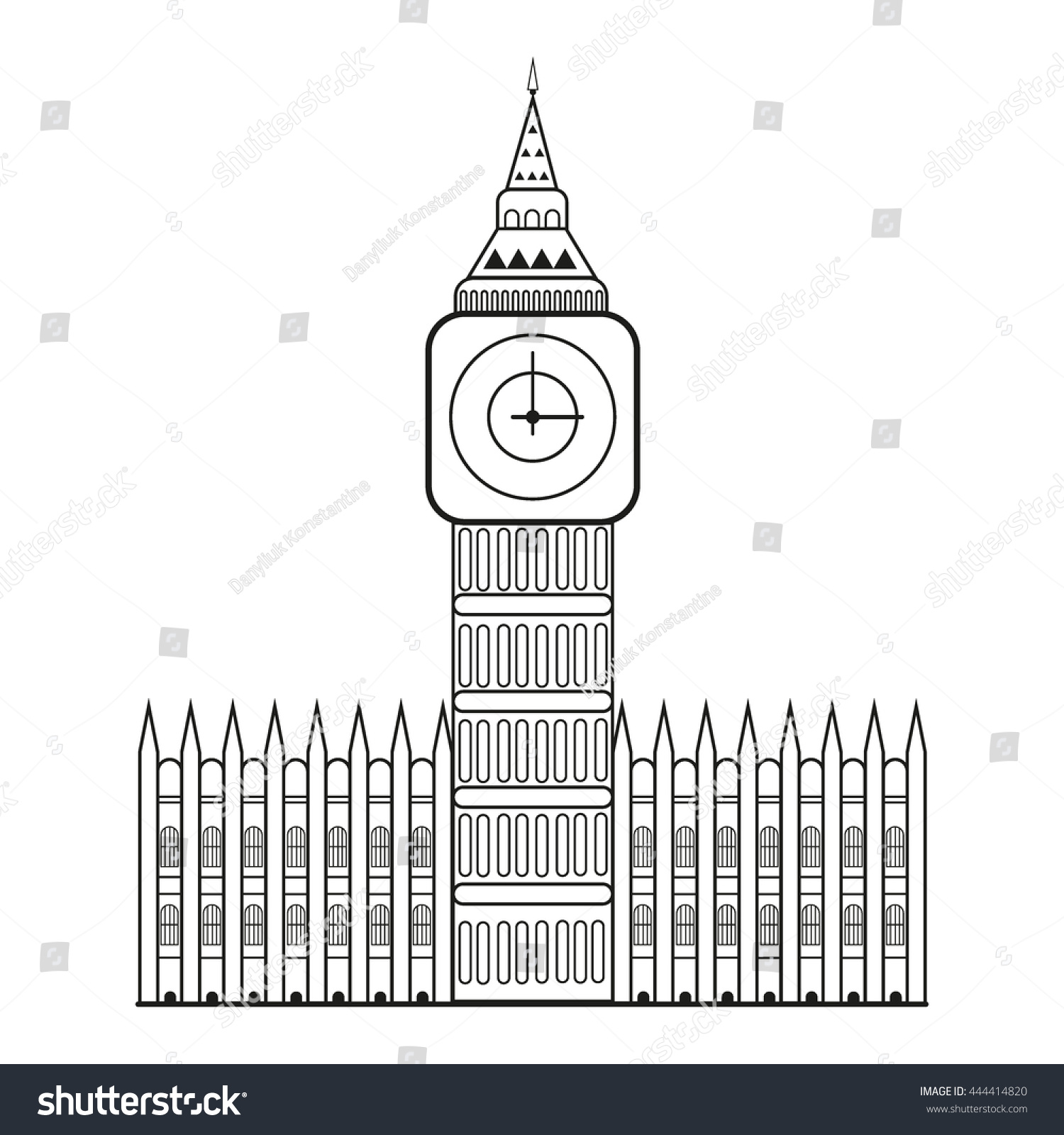 Раскраска парламент и Биг Бен